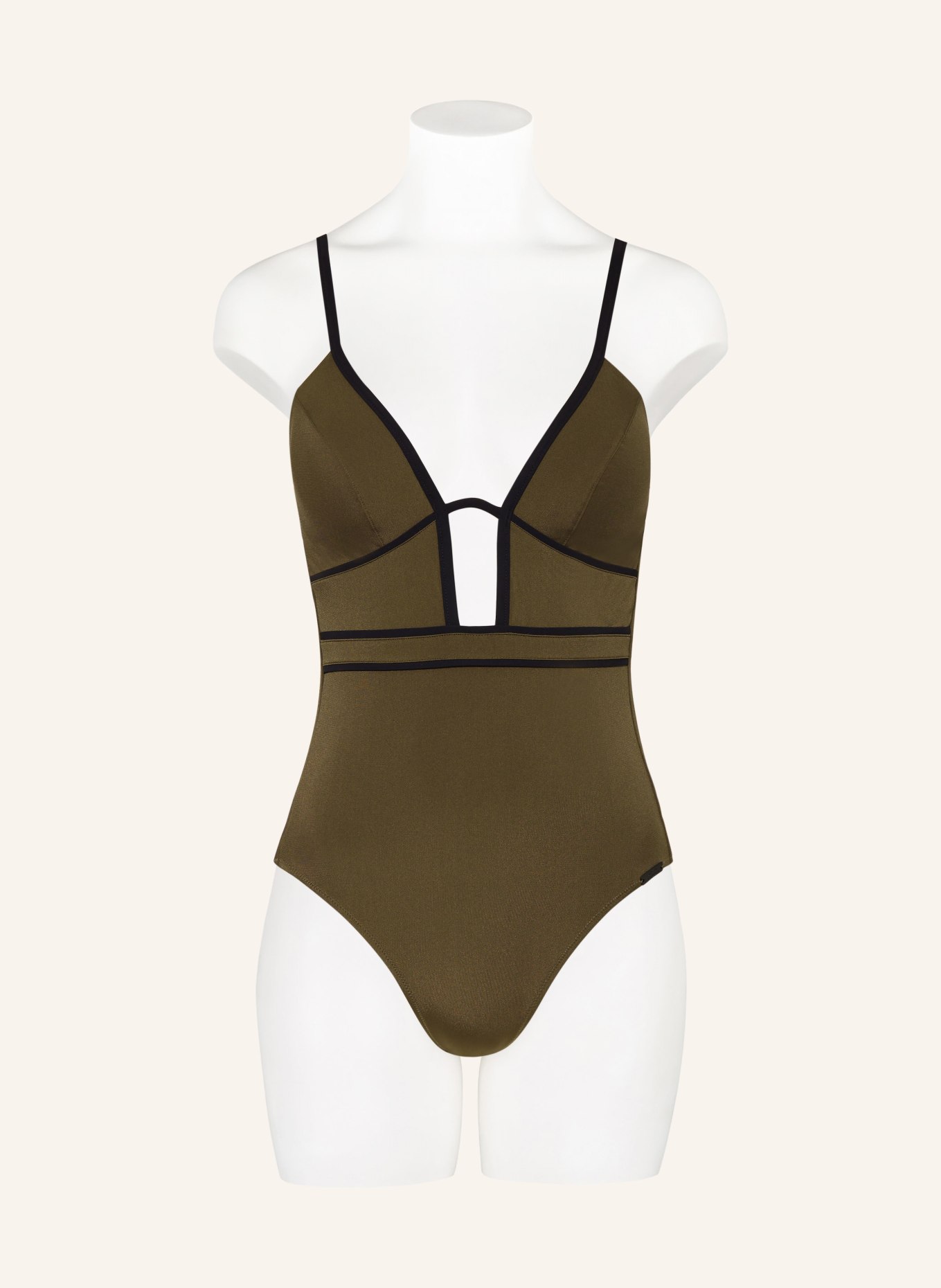MARYAN MEHLHORN Swimsuit SILENCE, Color: OLIVE/ BLACK (Image 2)