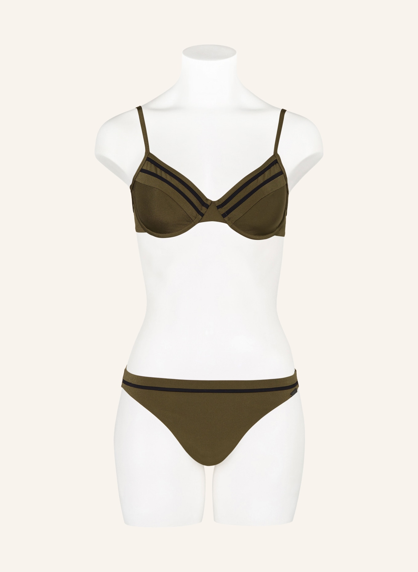 MARYAN MEHLHORN Basic bikini bottoms SILENCE, Color: OLIVE (Image 2)