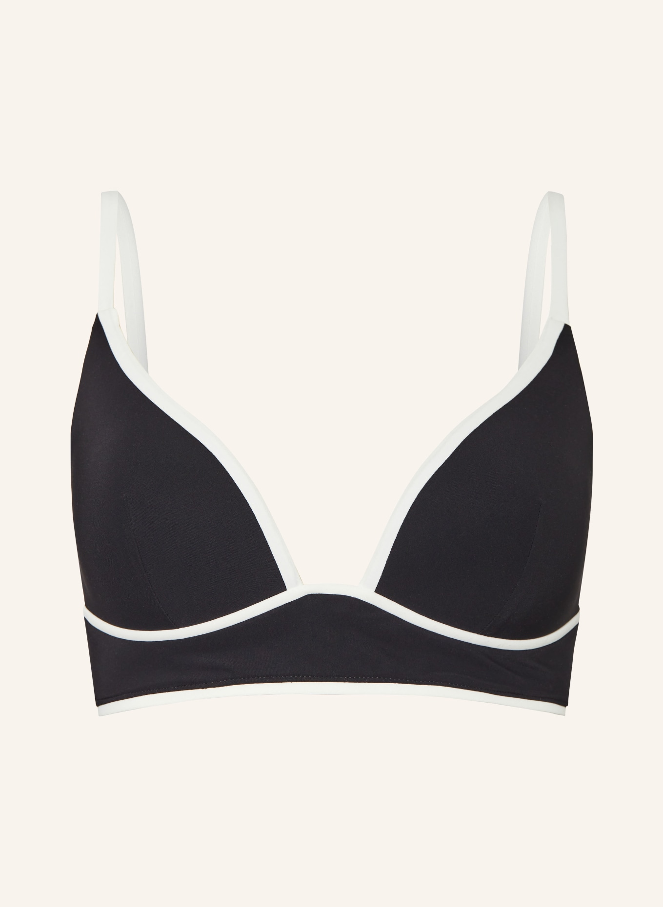 MARYAN MEHLHORN Triangle bikini top SILENCE, Color: BLACK/ WHITE (Image 1)
