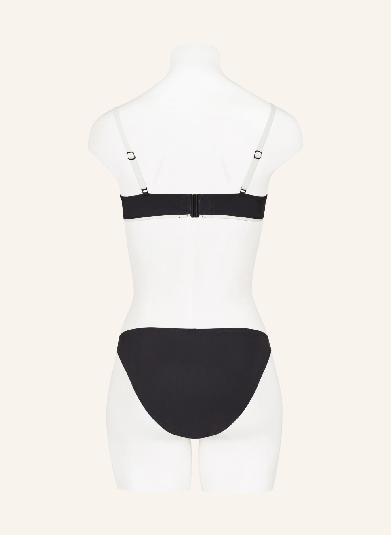 MARYAN MEHLHORN Triangle bikini top SILENCE, Color: BLACK/ WHITE (Image 3)