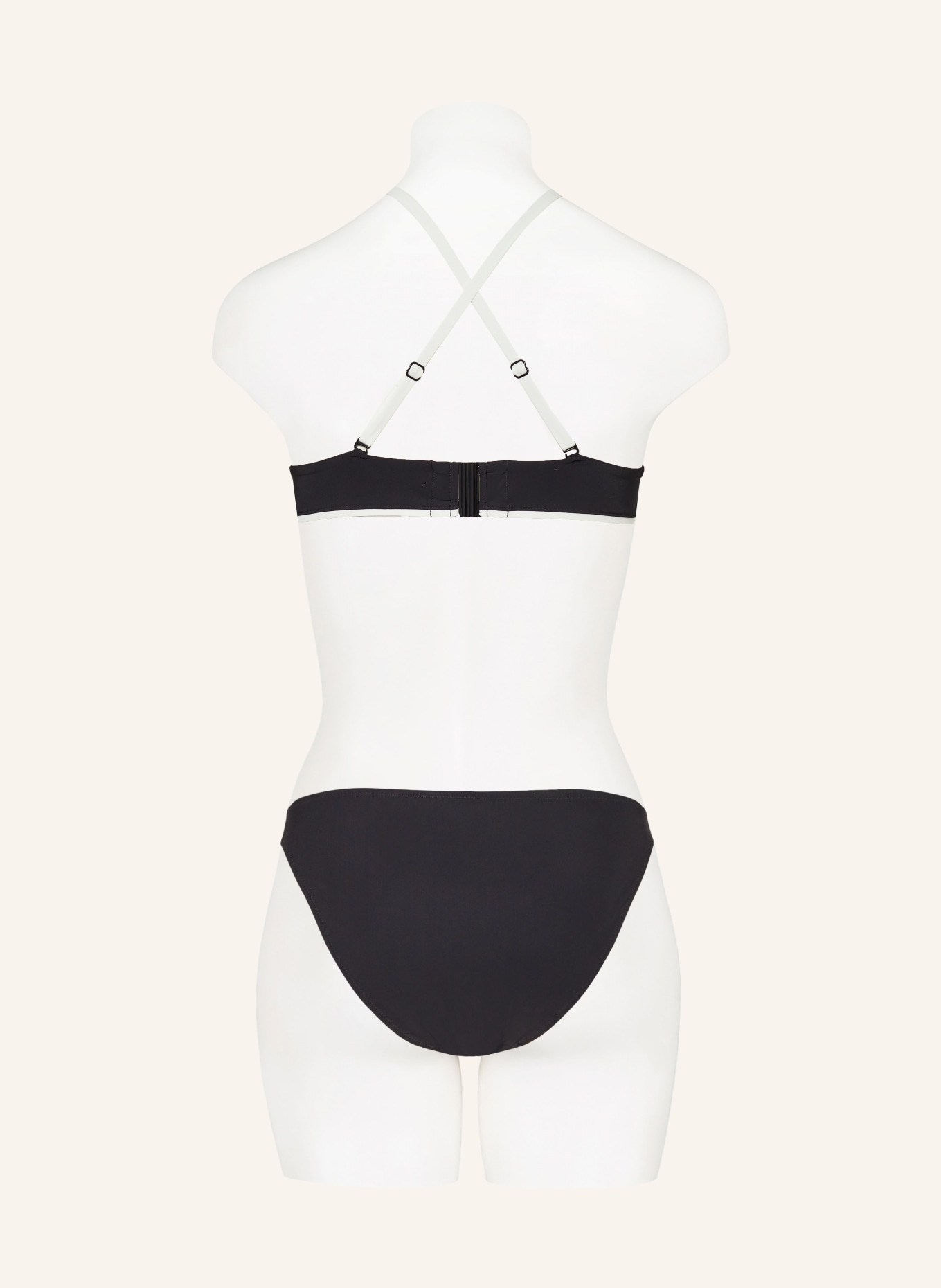 MARYAN MEHLHORN Triangle bikini top SILENCE, Color: BLACK/ WHITE (Image 4)