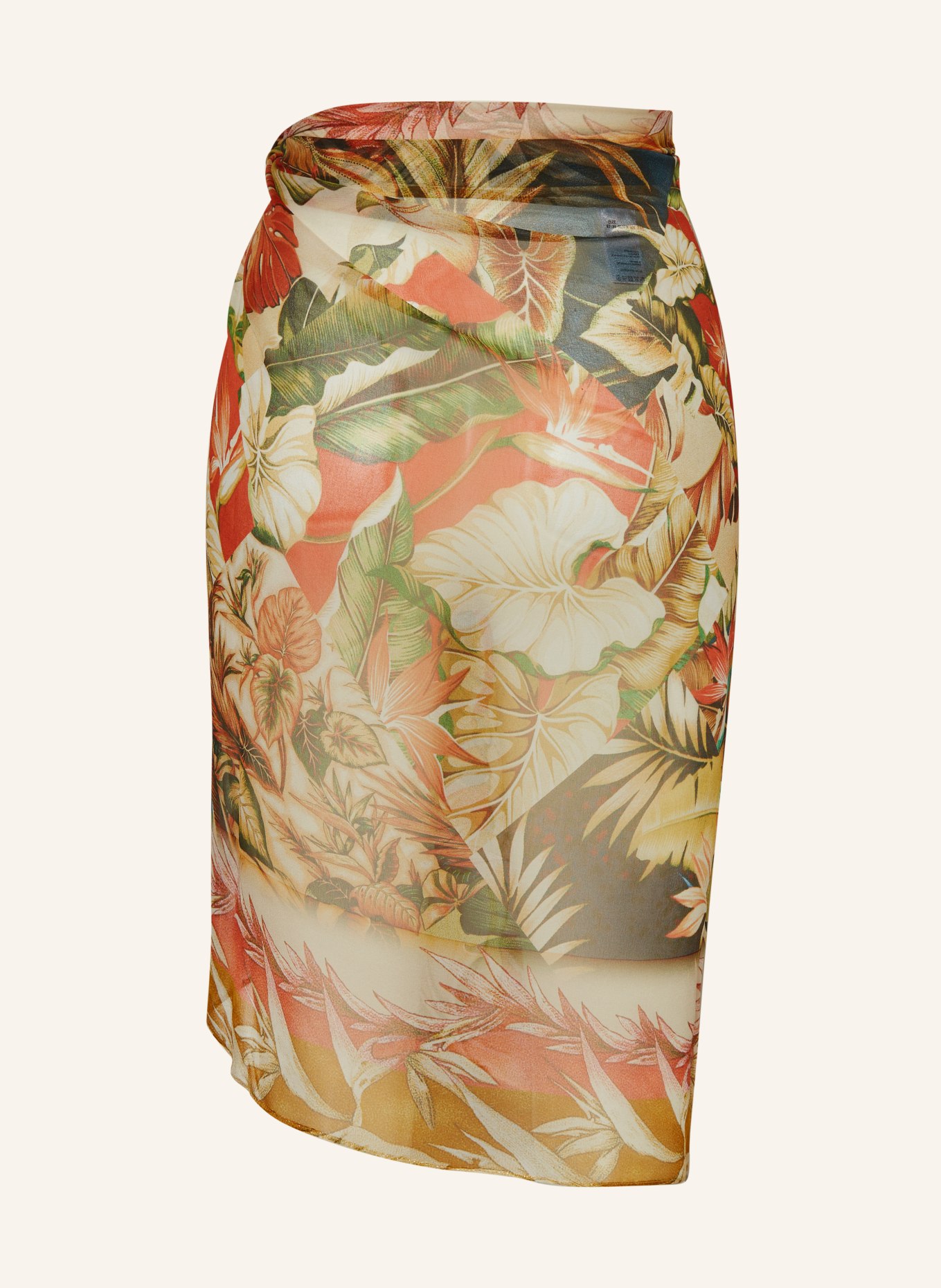 MARYAN MEHLHORN Sarong HYPNOTIC made of silk, Color: DARK YELLOW/ ORANGE/ GREEN (Image 2)