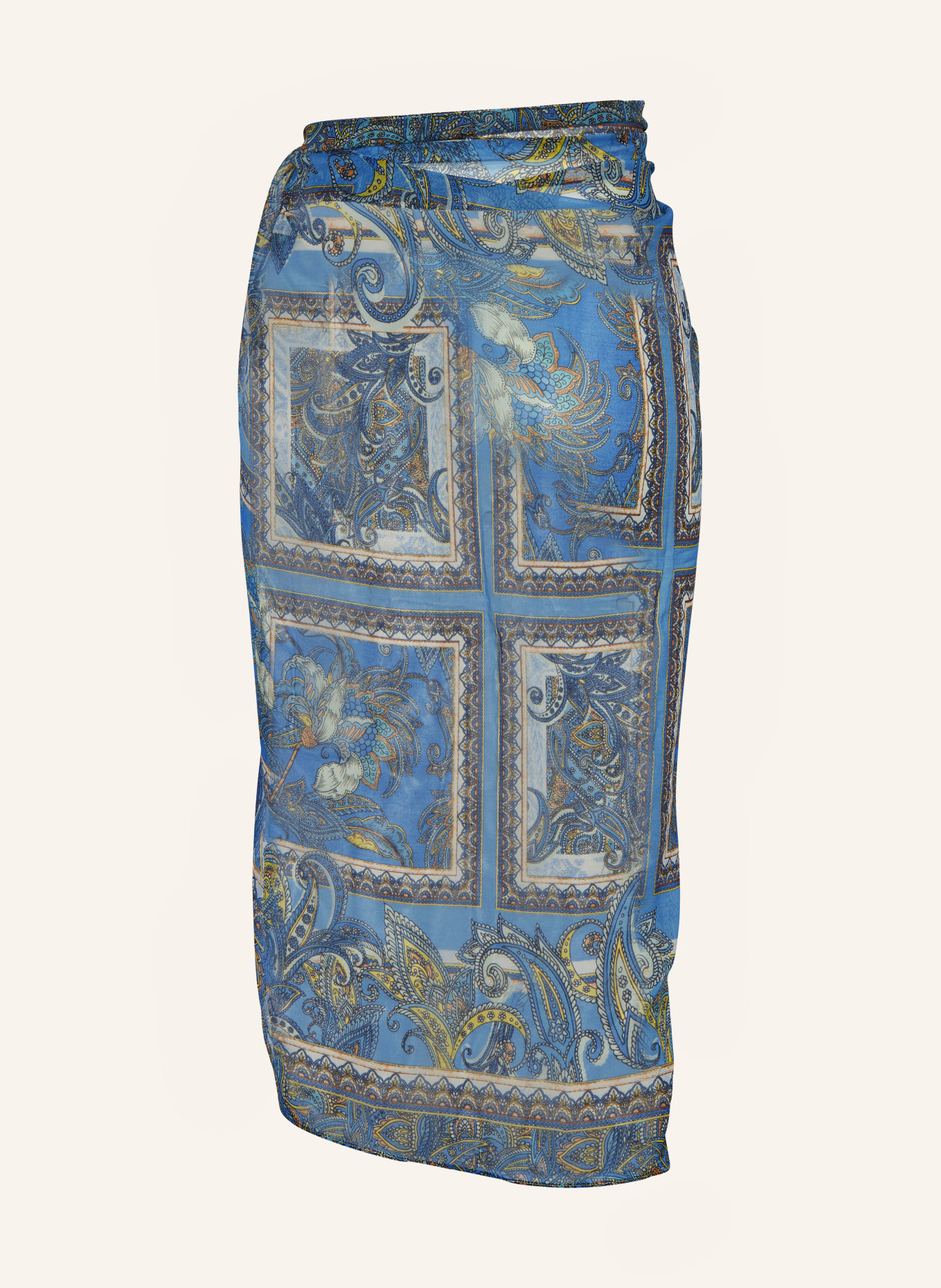 MARYAN MEHLHORN Sarong MAJORELLE made of silk, Color: BLUE/ LIGHT BLUE (Image 2)