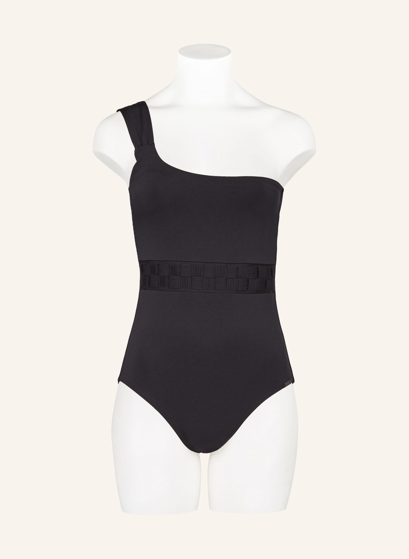 MARYAN MEHLHORN One-shoulder swimsuit SOFTLINE, Color: BLACK (Image 2)