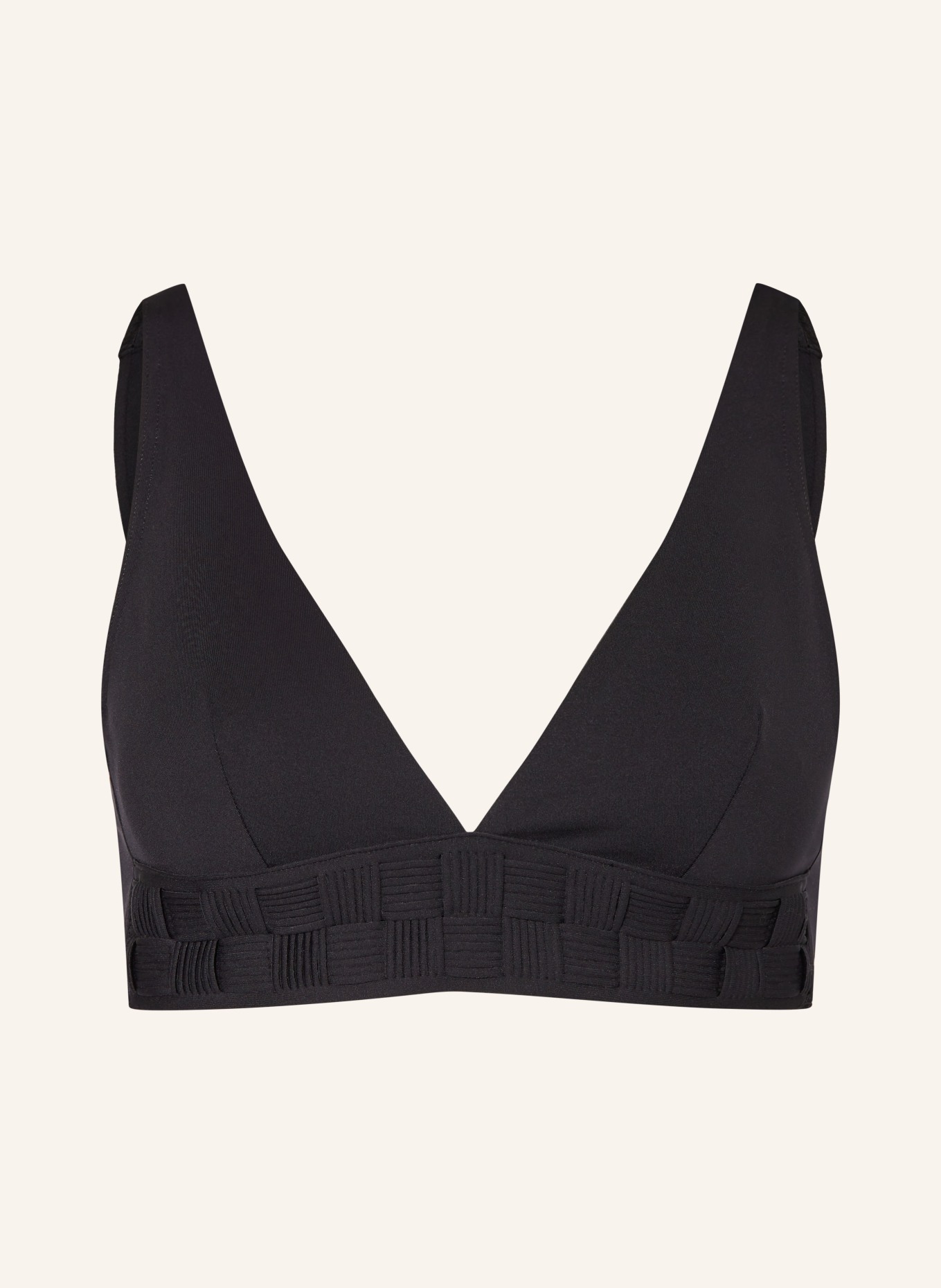 MARYAN MEHLHORN Triangle bikini top SOFTLINE, Color: BLACK (Image 1)