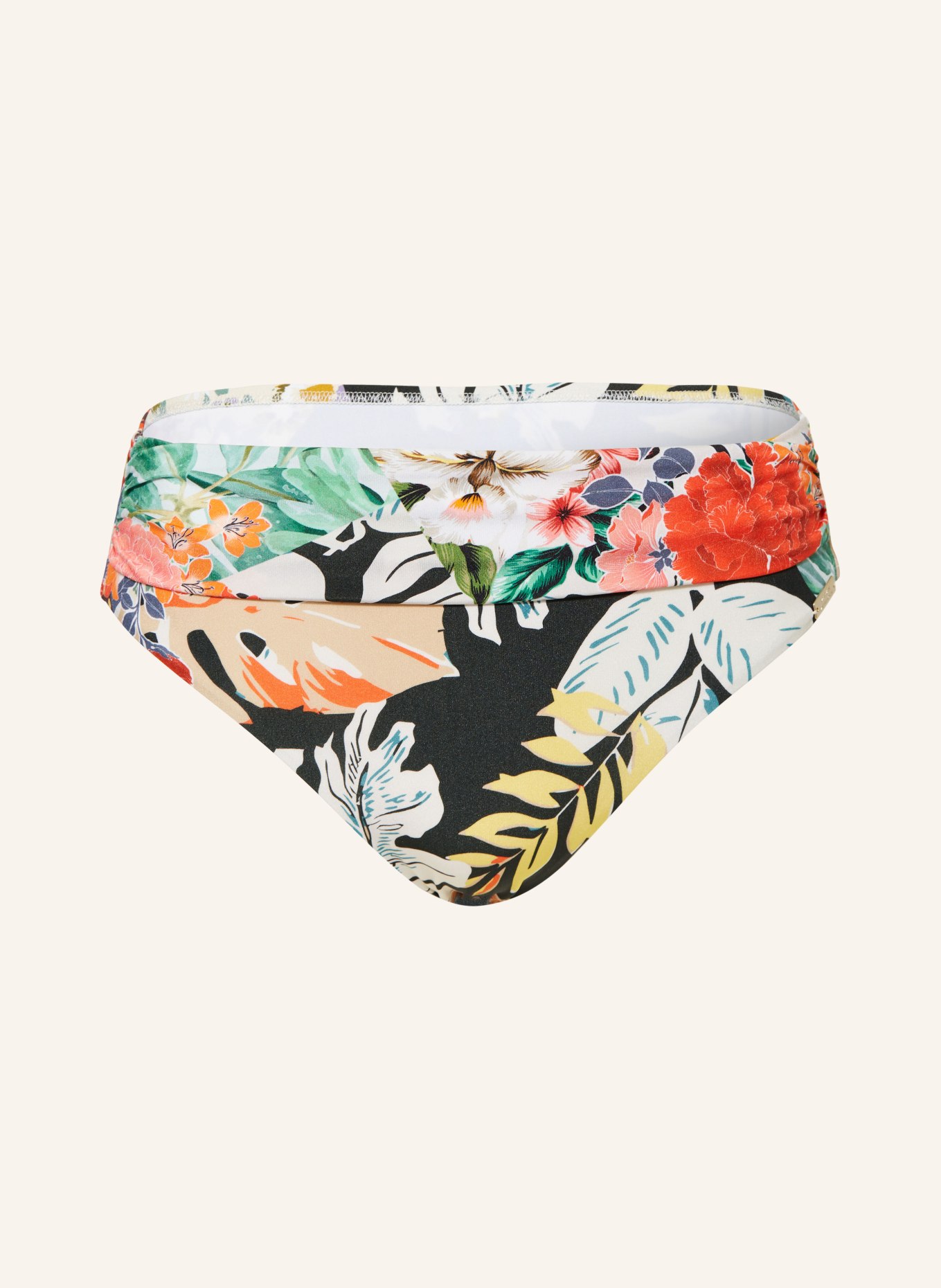MARYAN MEHLHORN Basic-Bikini-Hose CASCADES, Farbe: GRÜN/ ROT/ SCHWARZ (Bild 1)