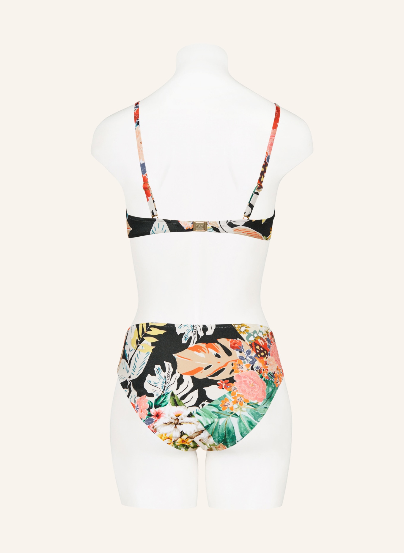 MARYAN MEHLHORN Basic-Bikini-Hose CASCADES, Farbe: GRÜN/ ROT/ SCHWARZ (Bild 3)
