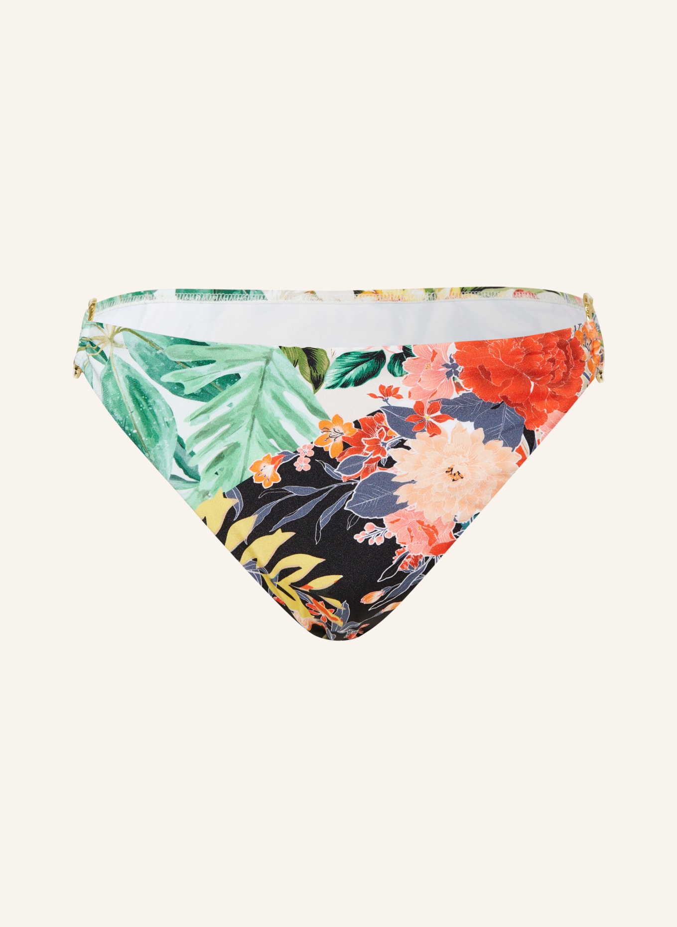 MARYAN MEHLHORN Brazilian-Bikini-Hose CASCADES, Farbe: GRÜN/ ROT/ GRAU (Bild 1)