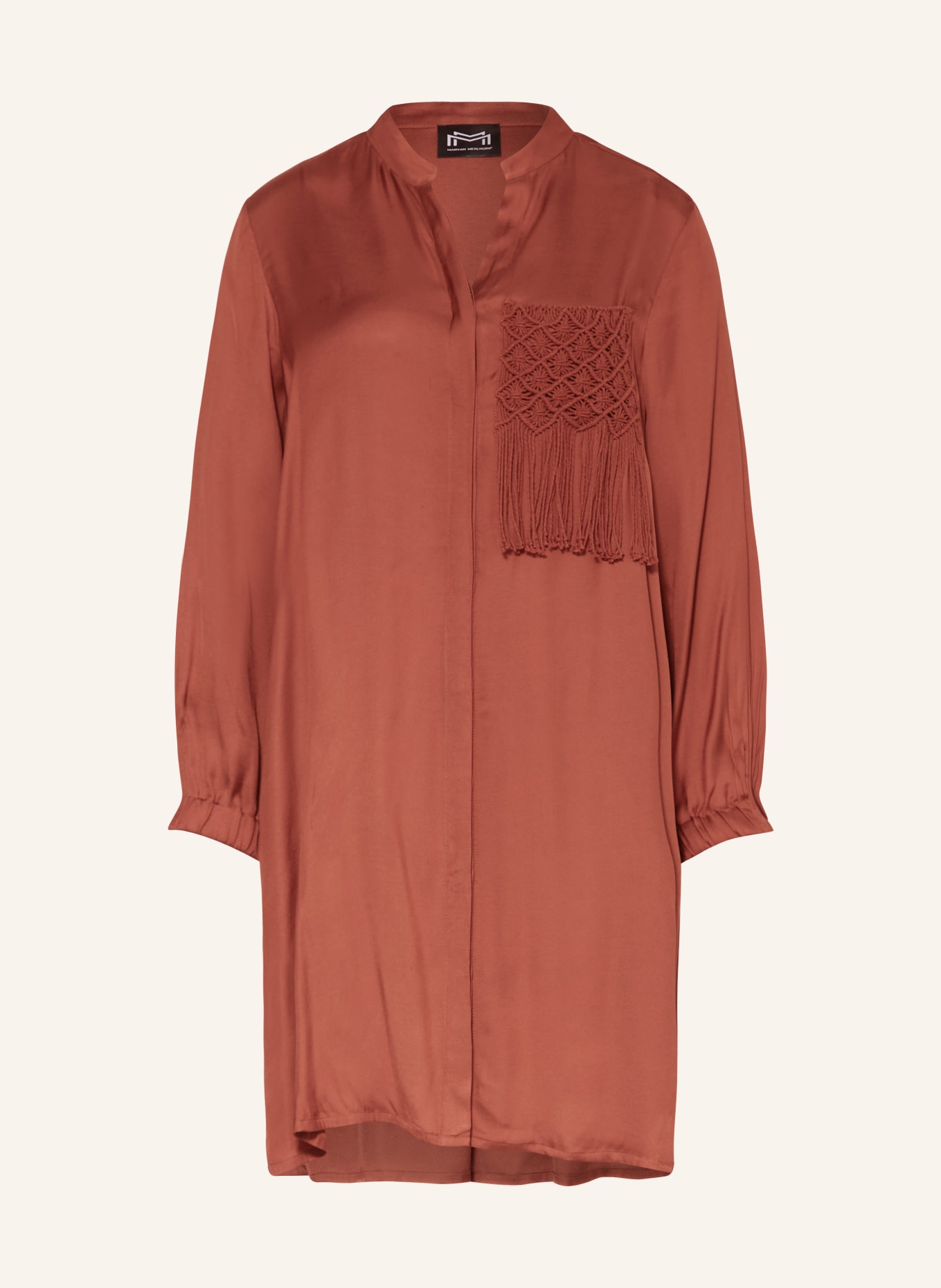 MARYAN MEHLHORN Tunic CRAFT, Color: DARK RED (Image 1)