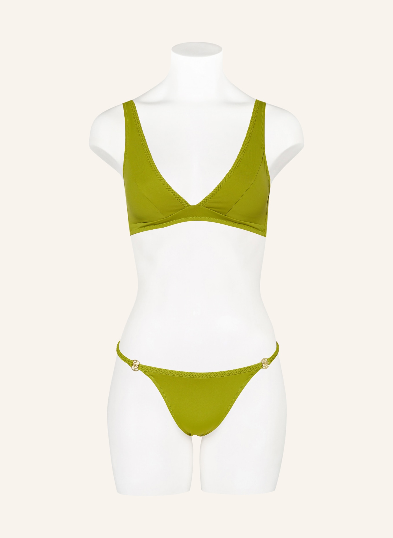 watercult Triangle bikini bottoms THE ESSENTIALS, Color: OLIVE (Image 2)