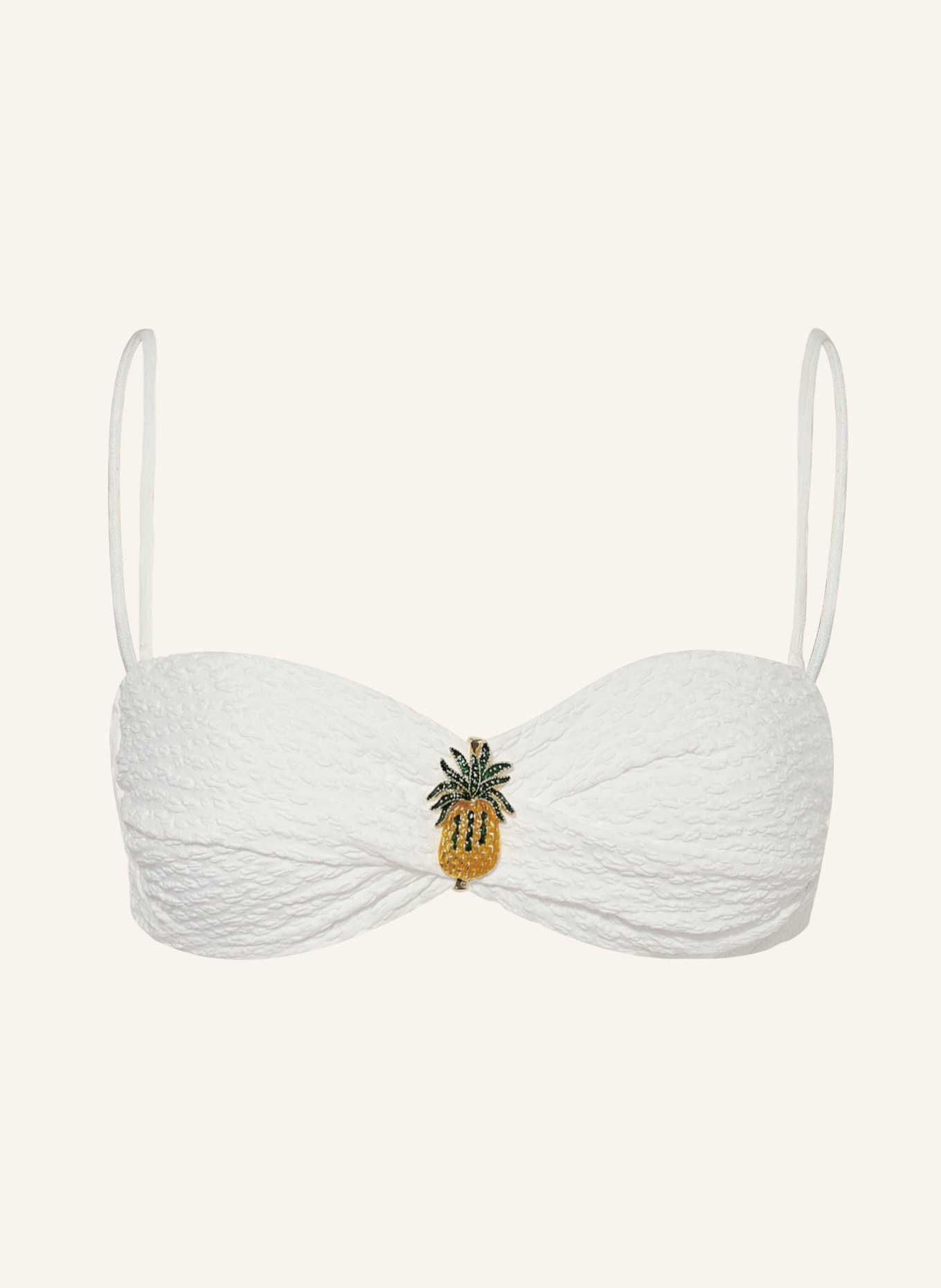 watercult Bandeau bikini top BOHO GRACE, Color: WHITE (Image 1)