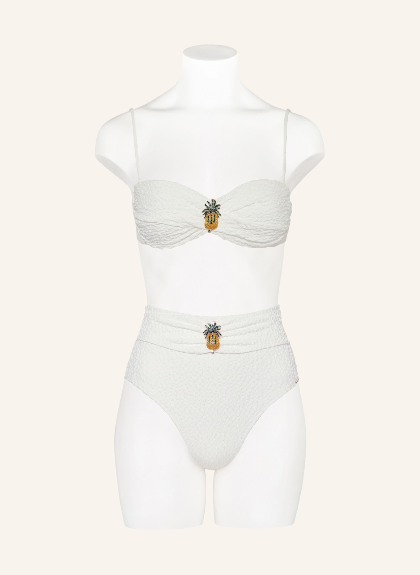 watercult Bandeau-Bikini-Top BOHO GRACE, Farbe: WEISS (Bild 2)