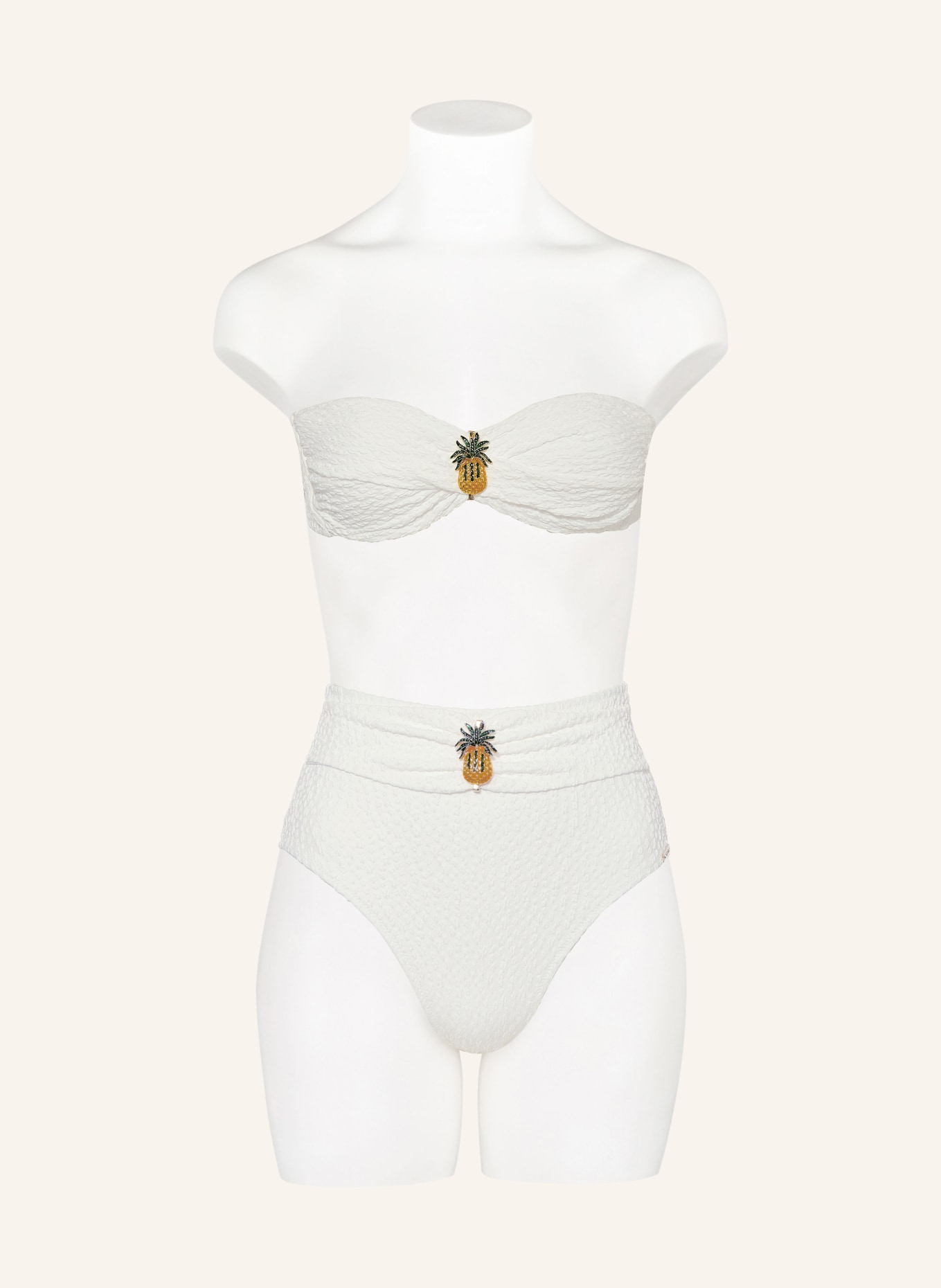 watercult Bandeau bikini top BOHO GRACE, Color: WHITE (Image 4)
