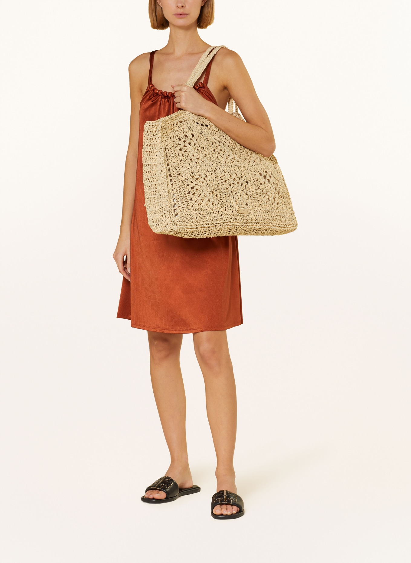 watercult Beach bag RIVIERA NOTES with inner pocket, Color: BEIGE (Image 4)