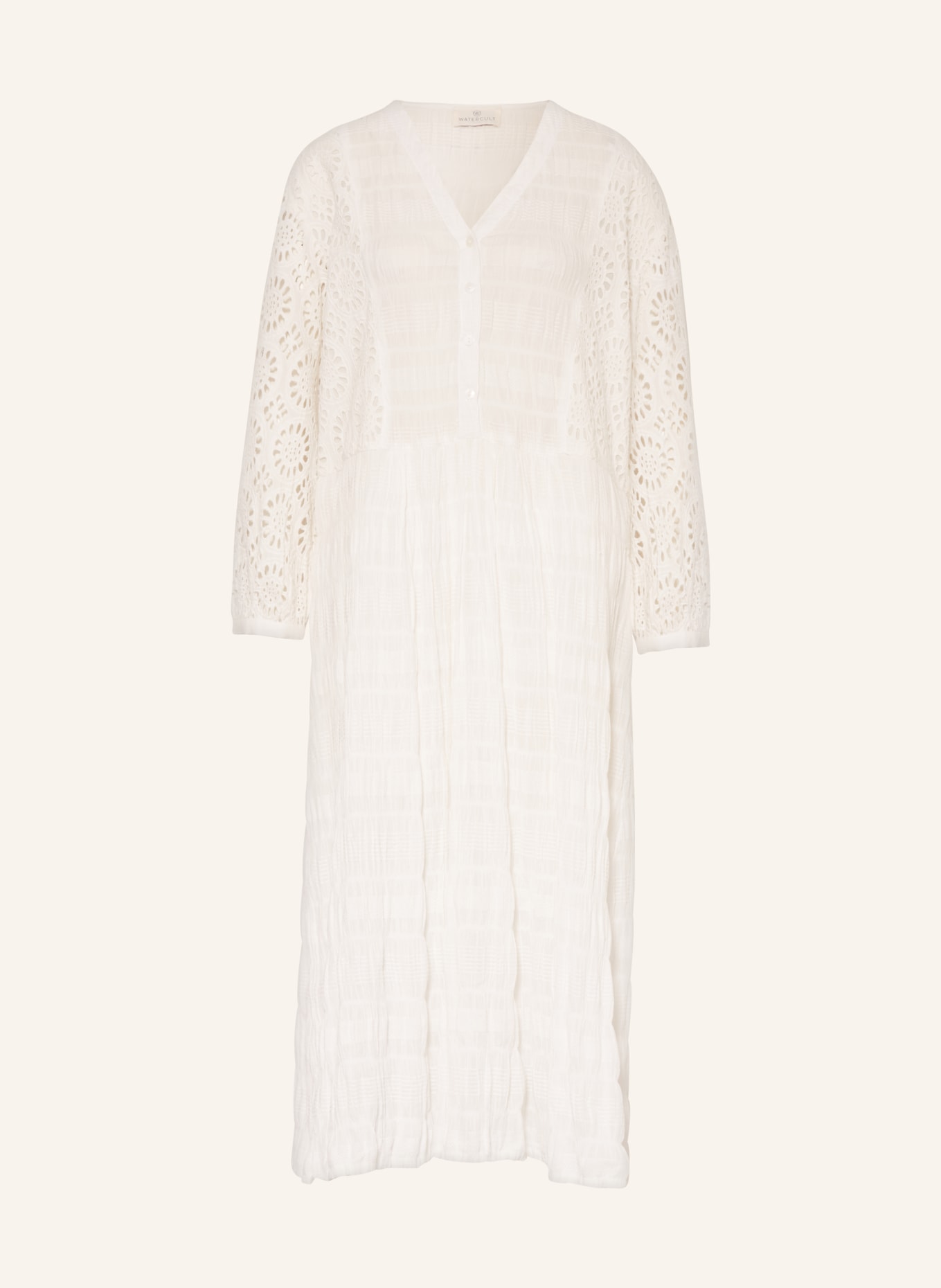 watercult Beach dress BOHO GRACE with 3/4 sleeves, Color: WHITE (Image 1)