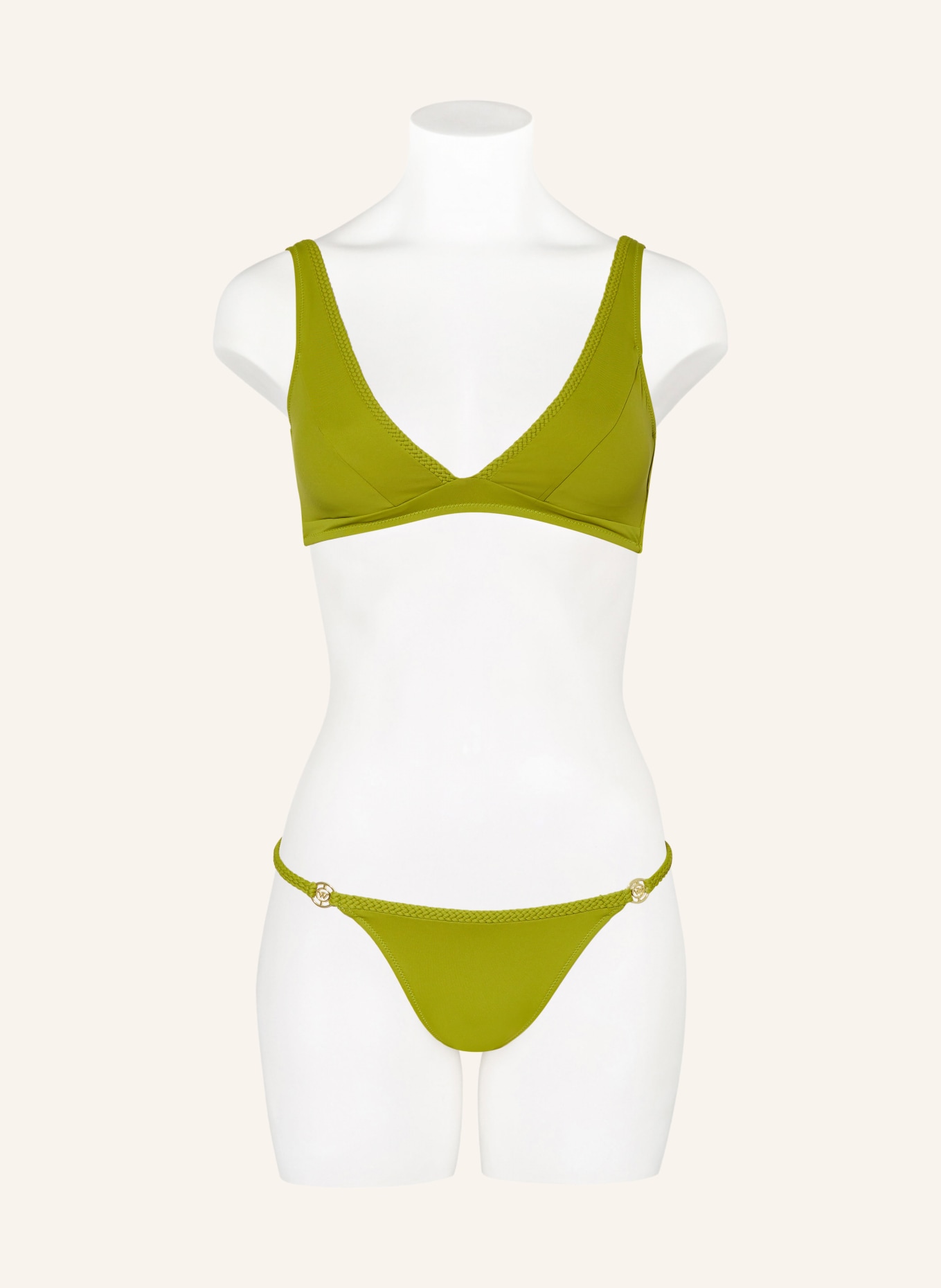watercult Bralette-Bikini-Top THE ESSENTIALS, Farbe: OLIV (Bild 2)
