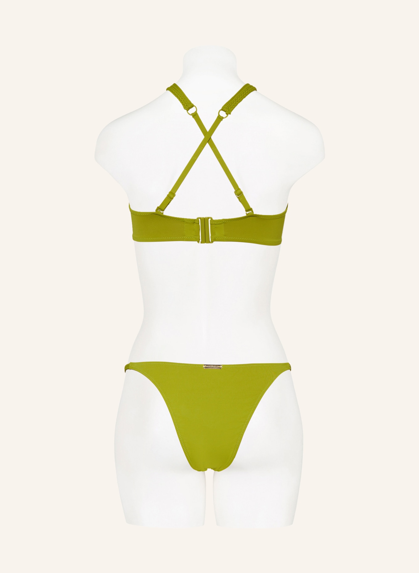 watercult Bralette bikini top THE ESSENTIALS, Color: OLIVE (Image 4)