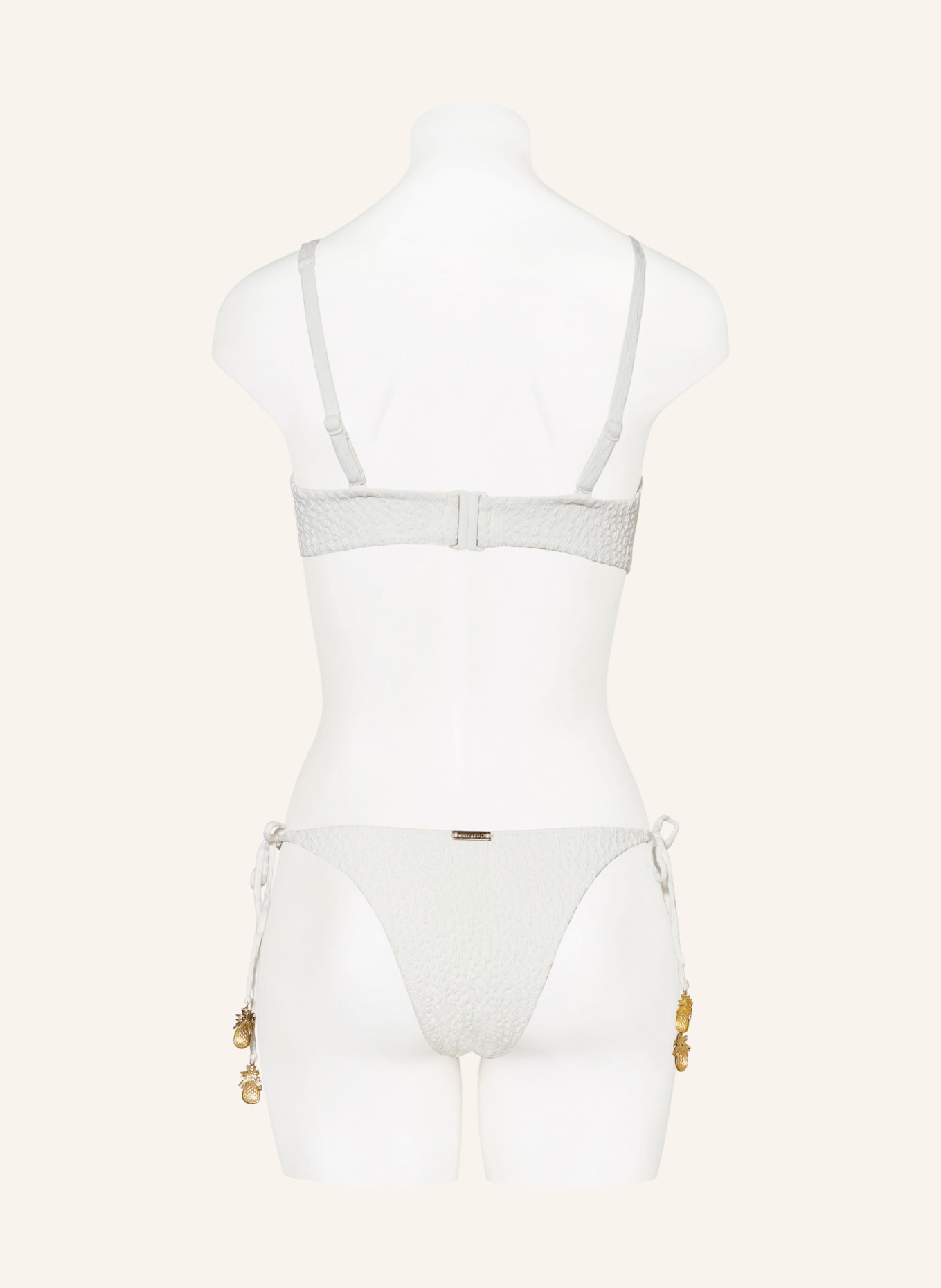 watercult Bralette bikini top BOHO GRACE, Color: WHITE (Image 3)