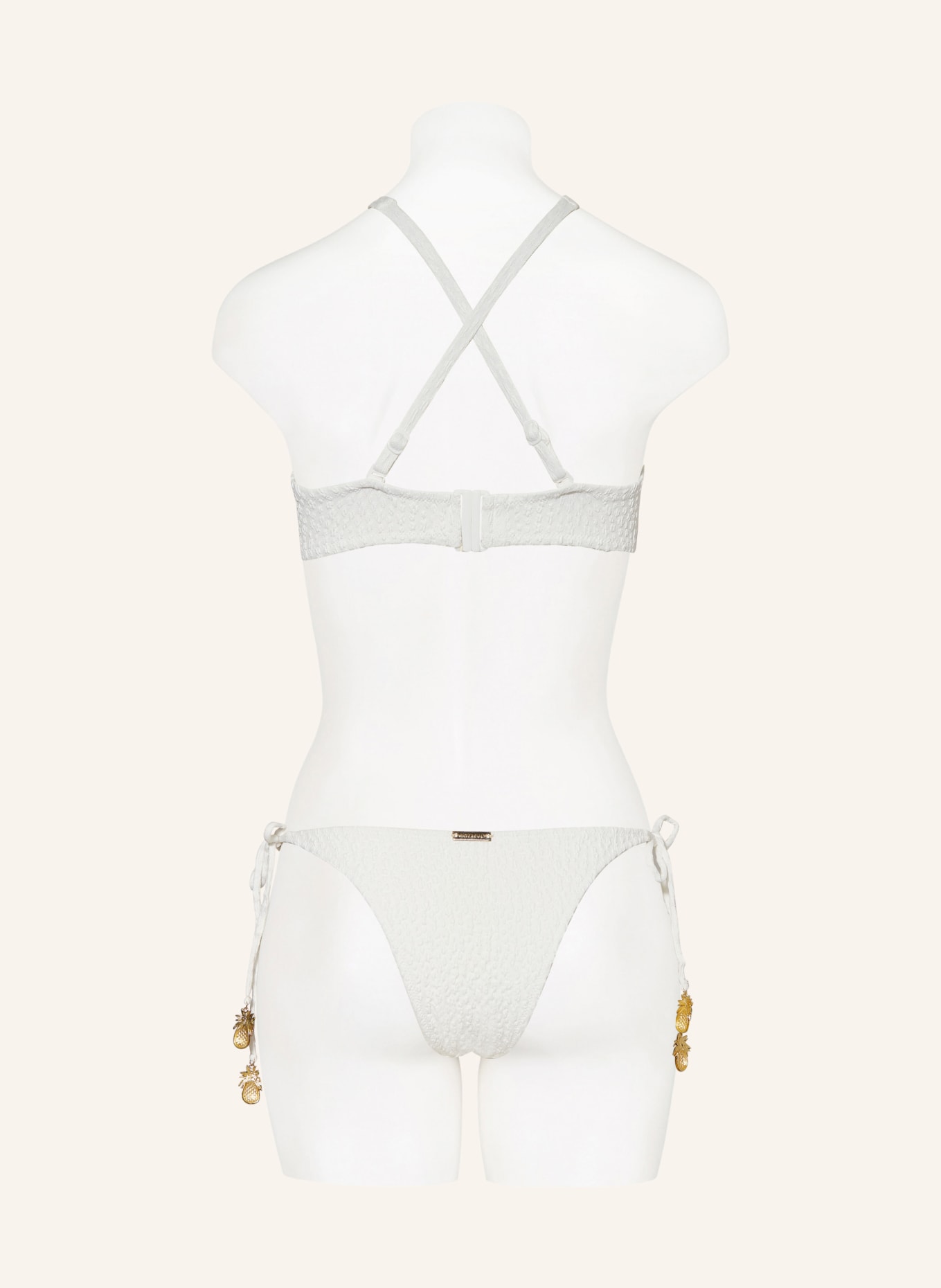 watercult Bralette bikini top BOHO GRACE, Color: WHITE (Image 4)