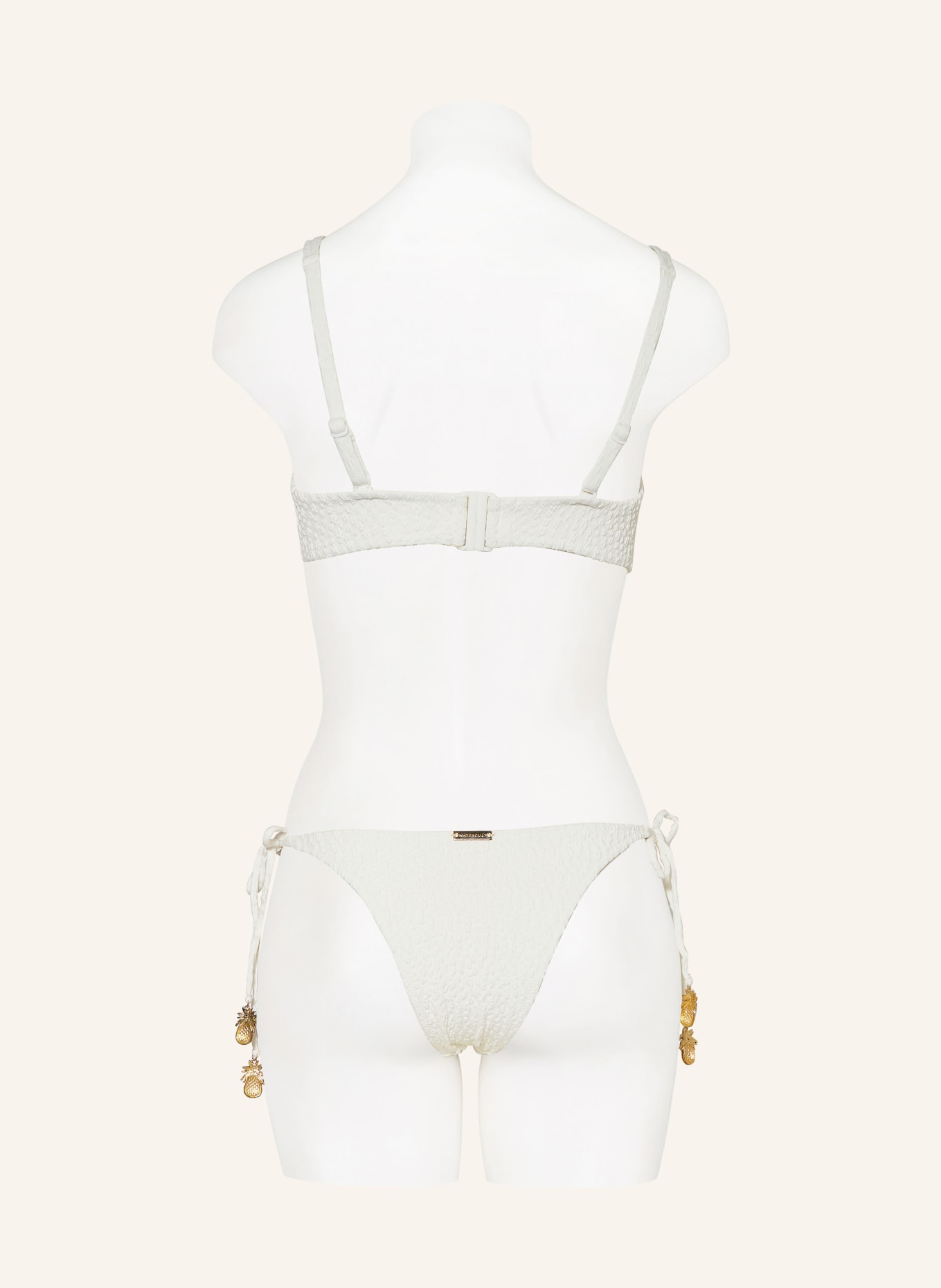 watercult Triangle bikini bottoms BOHO GRACE, Color: WHITE (Image 3)