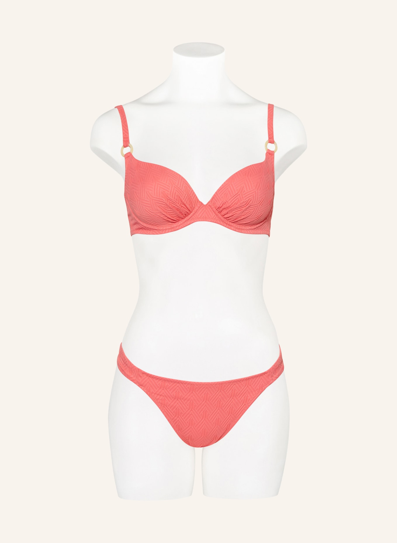 watercult Triangel-Bikini-Hose ISLAND NOSTALGIA, Farbe: HELLROT (Bild 2)