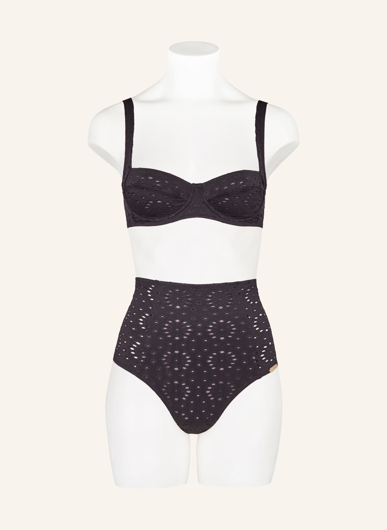 watercult Underwired bikini top RIVIERA NOTES, Color: BLACK (Image 2)