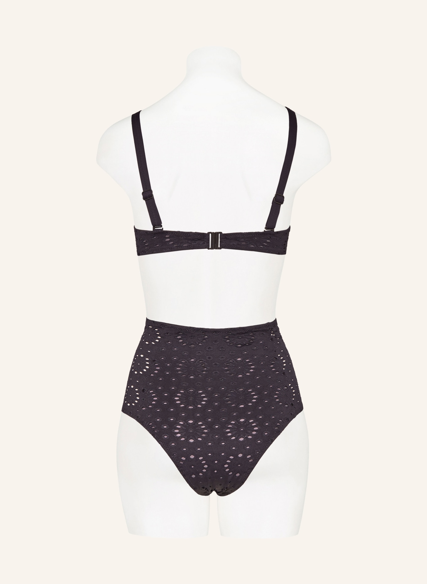 watercult Underwired bikini top RIVIERA NOTES, Color: BLACK (Image 3)