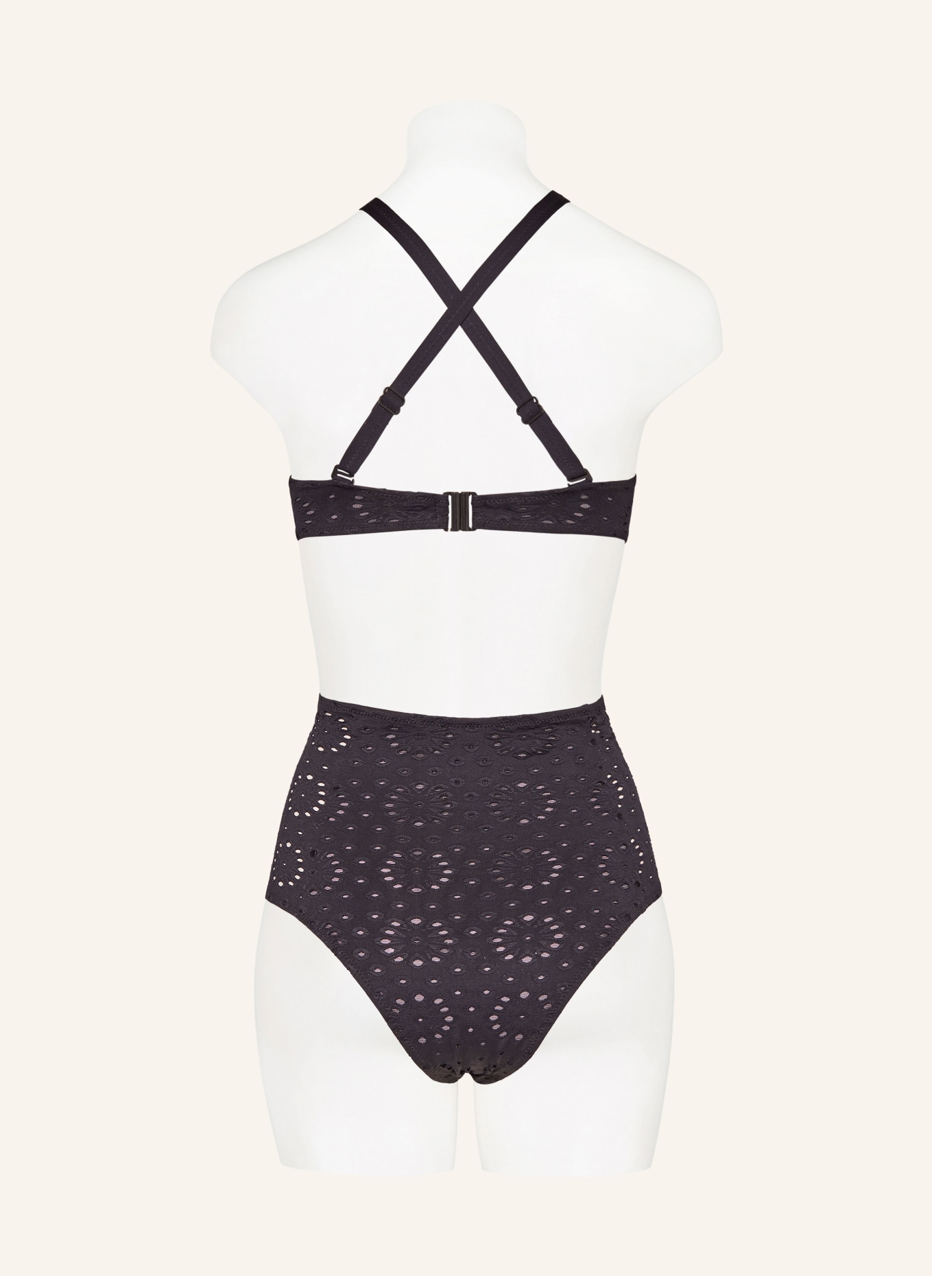 watercult Underwired bikini top RIVIERA NOTES, Color: BLACK (Image 4)