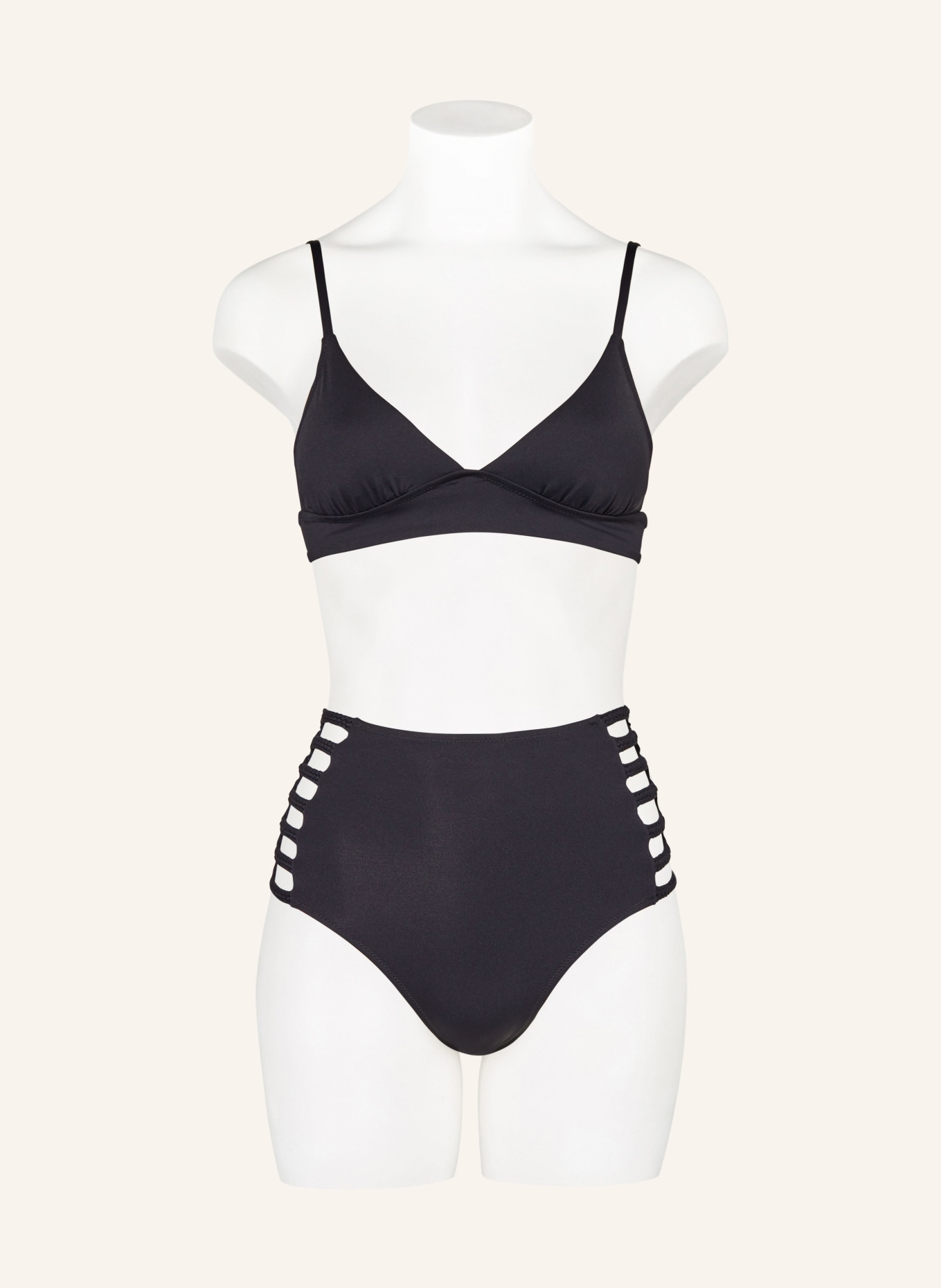 watercult High-waist bikini bottoms THE ESSENTIALS, Color: BLACK (Image 2)