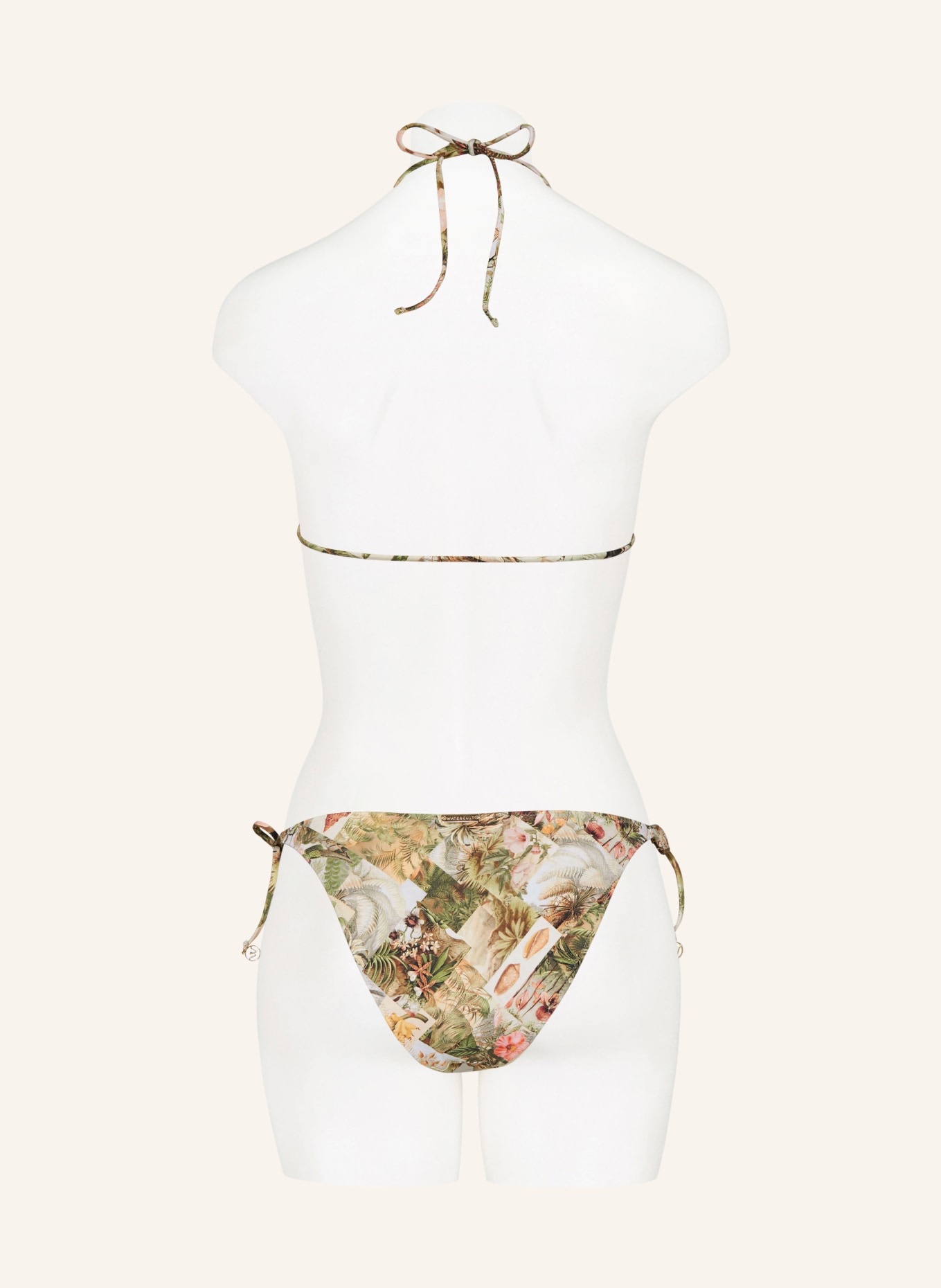 watercult Triangle bikini bottoms LUSH UTOPIA, Color: GREEN/ DARK YELLOW/ PINK (Image 3)