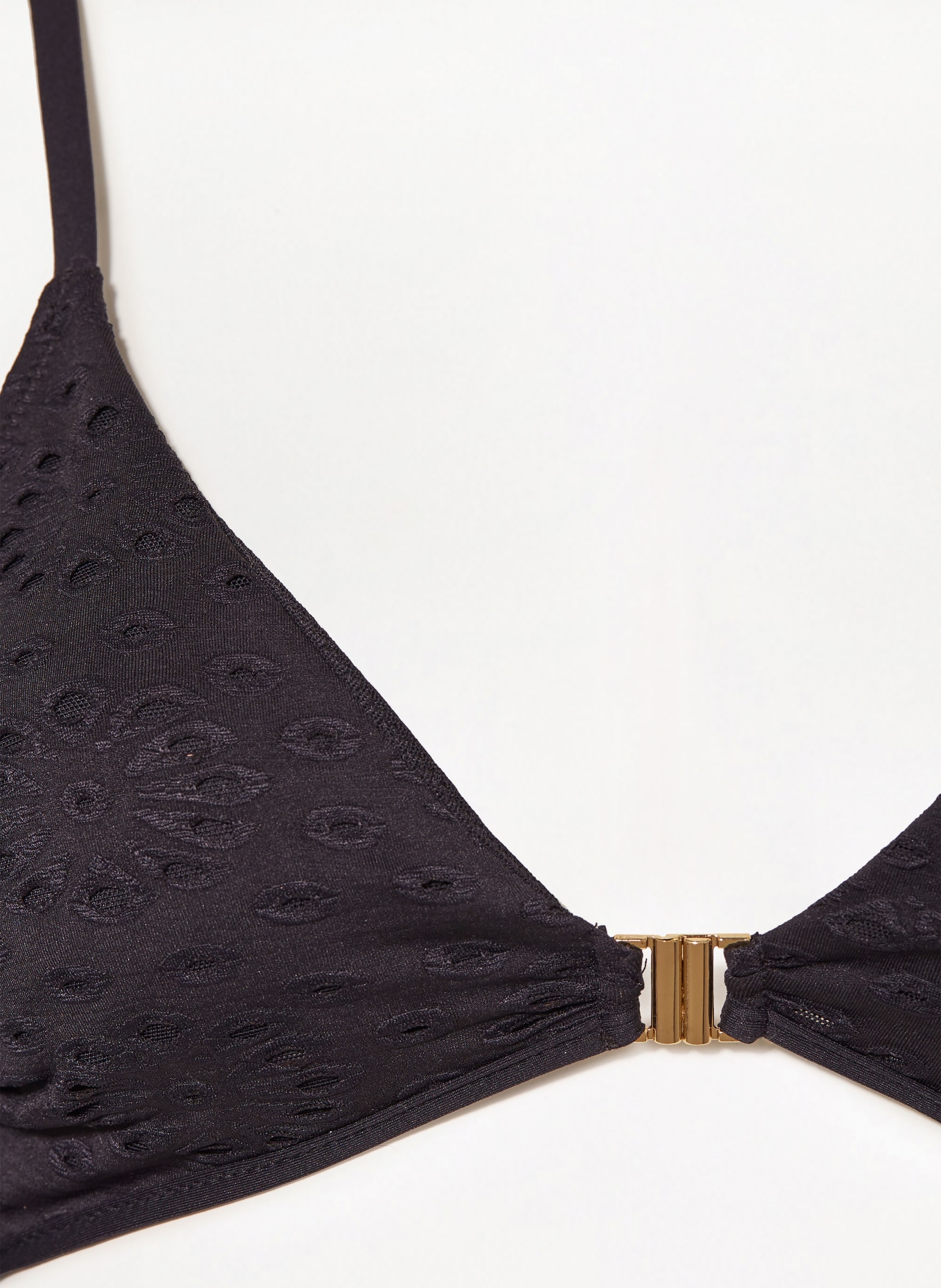 watercult Bralette bikini top RIVIERA NOTES, Color: BLACK (Image 4)