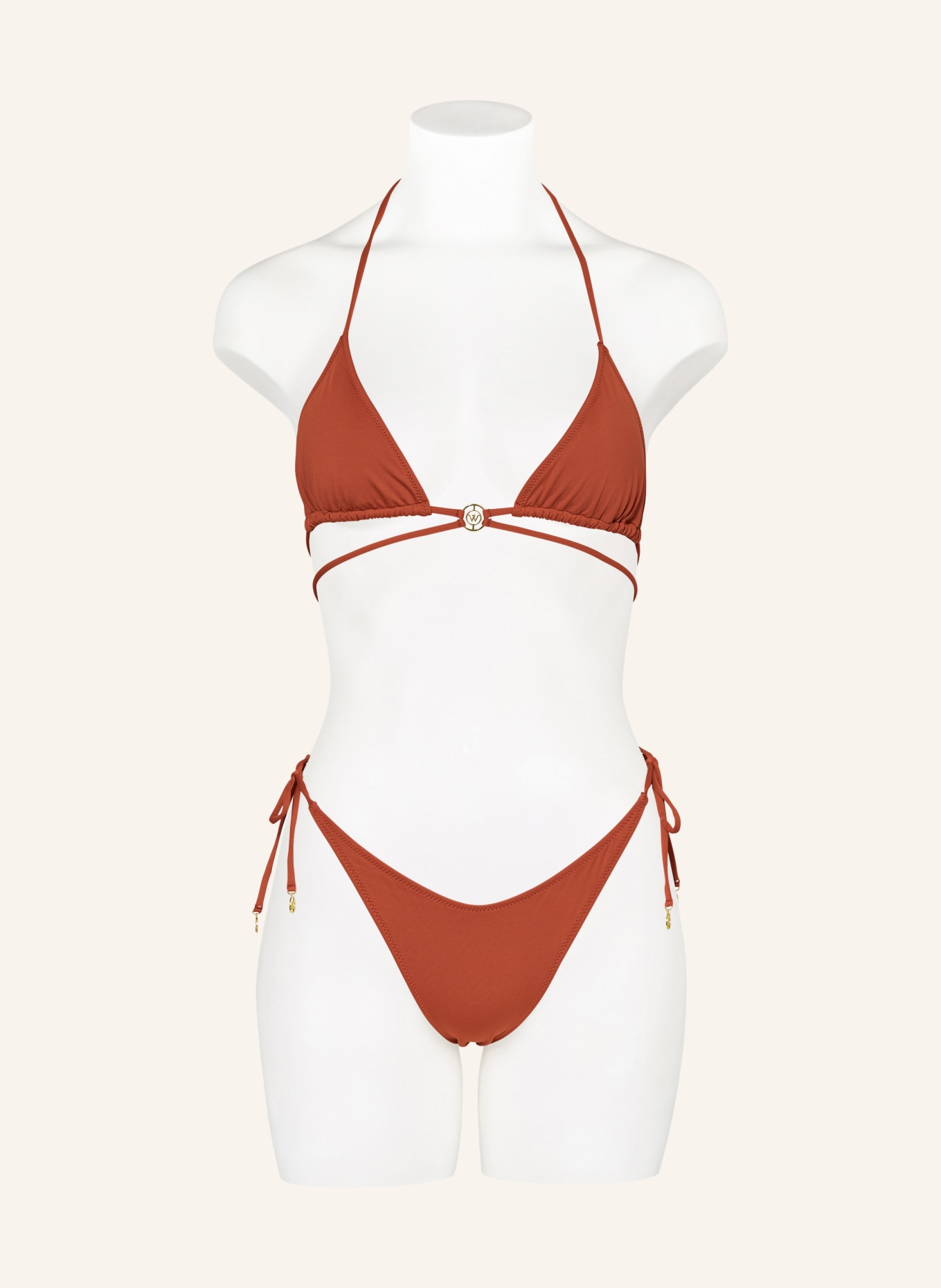 watercult Triangle bikini bottoms THE ESSENTIALs, Color: DARK ORANGE (Image 2)