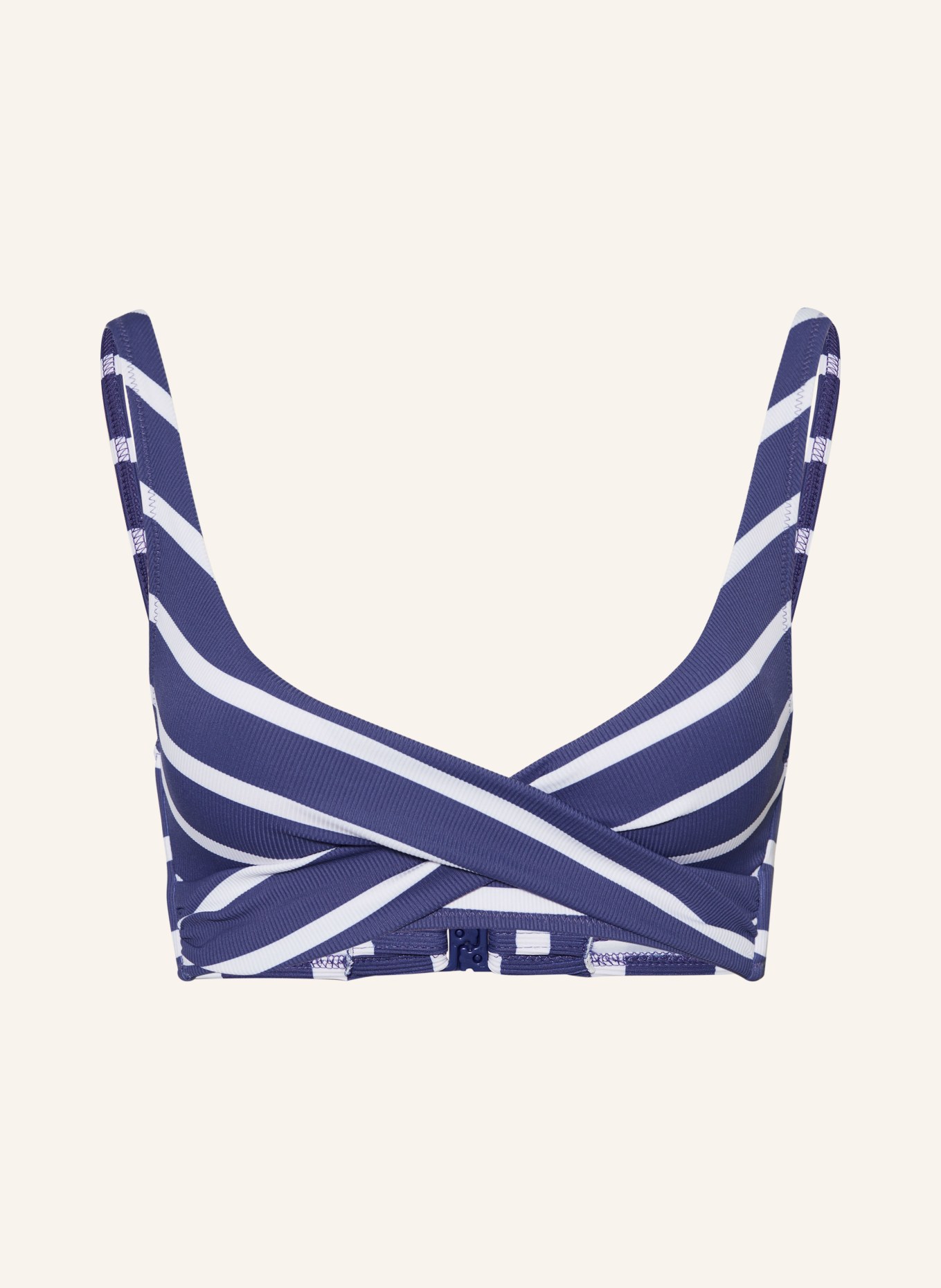 watercult Bralette bikini top SEA RIDE, Color: BLUE/ WHITE (Image 1)