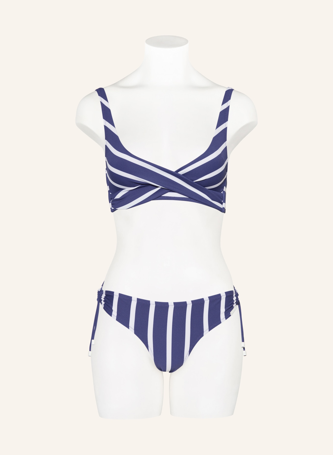 watercult Bralette bikini top SEA RIDE, Color: BLUE/ WHITE (Image 2)