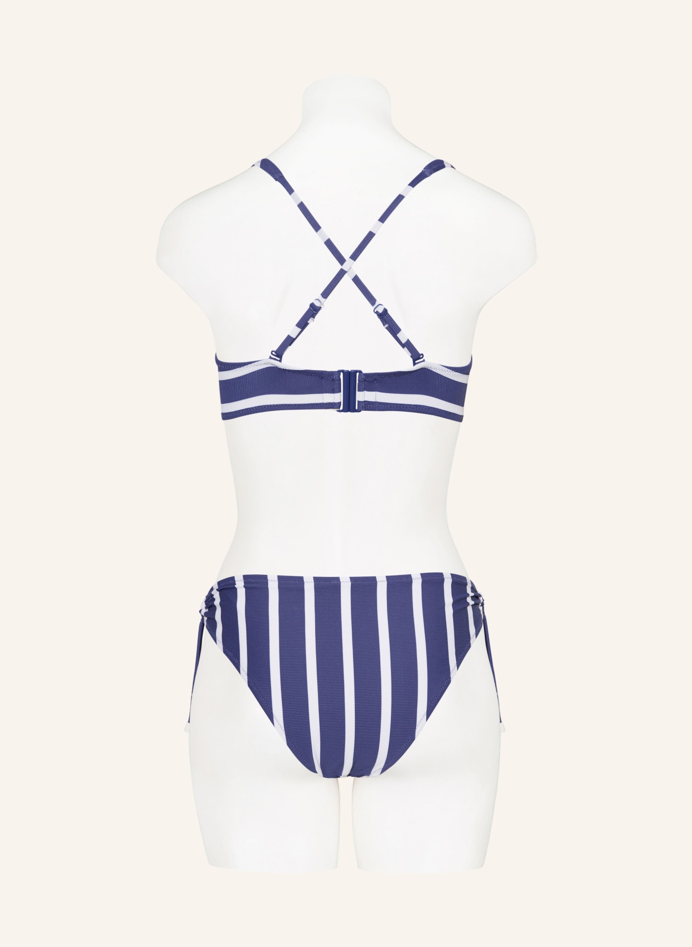 watercult Bralette bikini top SEA RIDE, Color: BLUE/ WHITE (Image 4)
