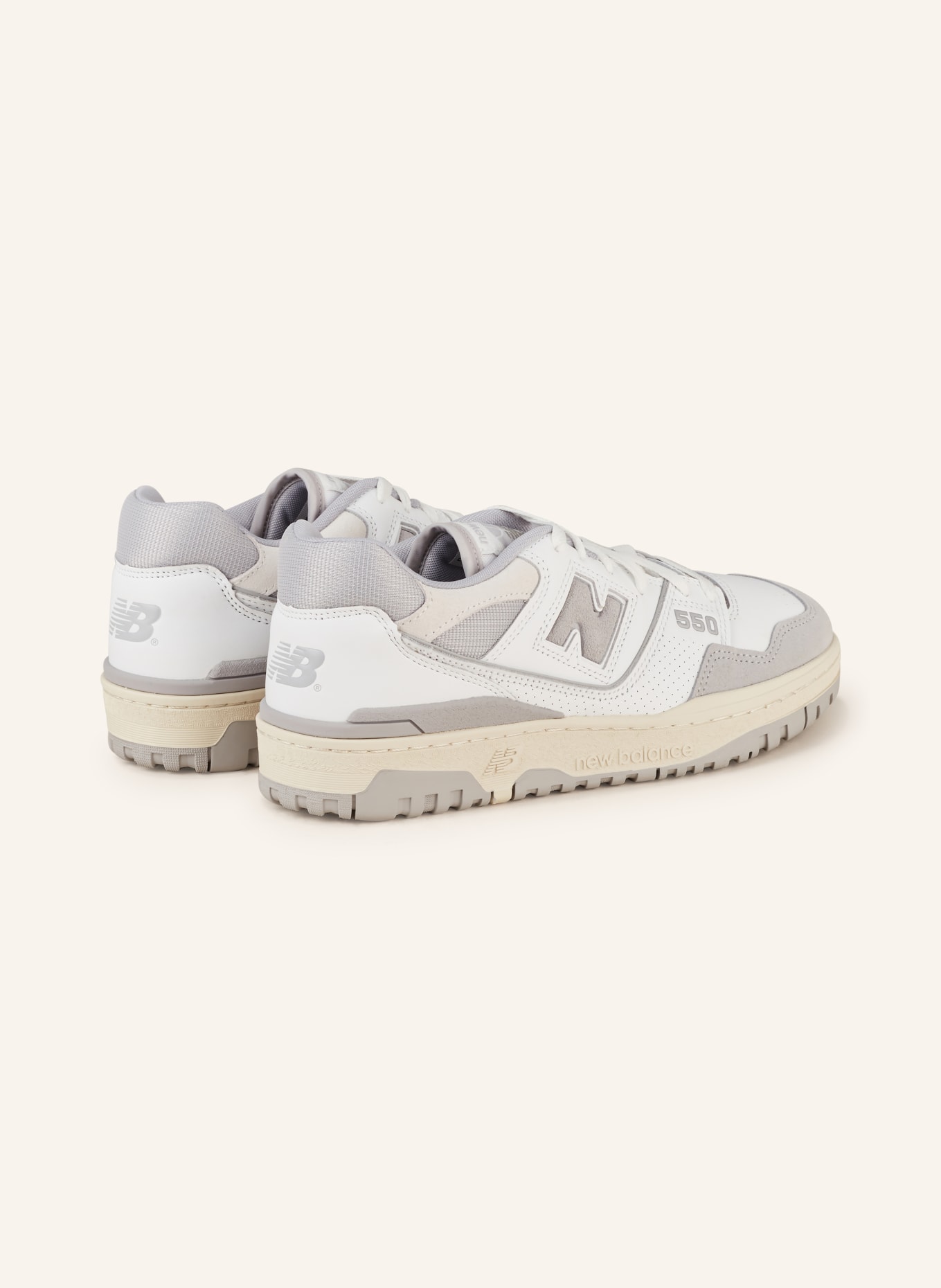 new balance Sneakers 550, Color: WHITE/ GRAY (Image 2)