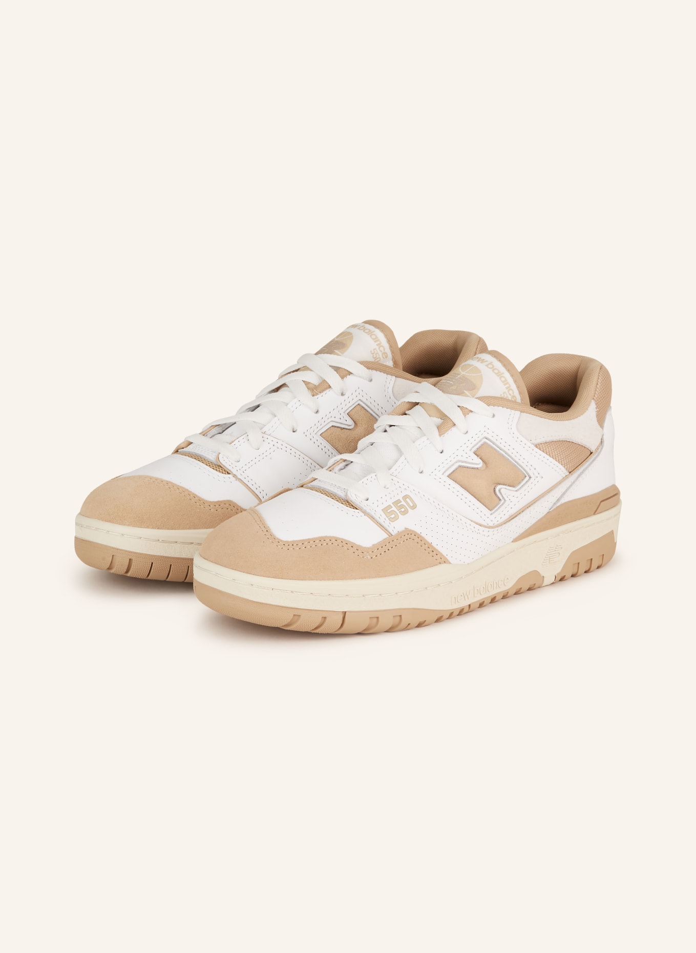 new balance Sneakers 550, Color: WHITE/ BEIGE (Image 1)