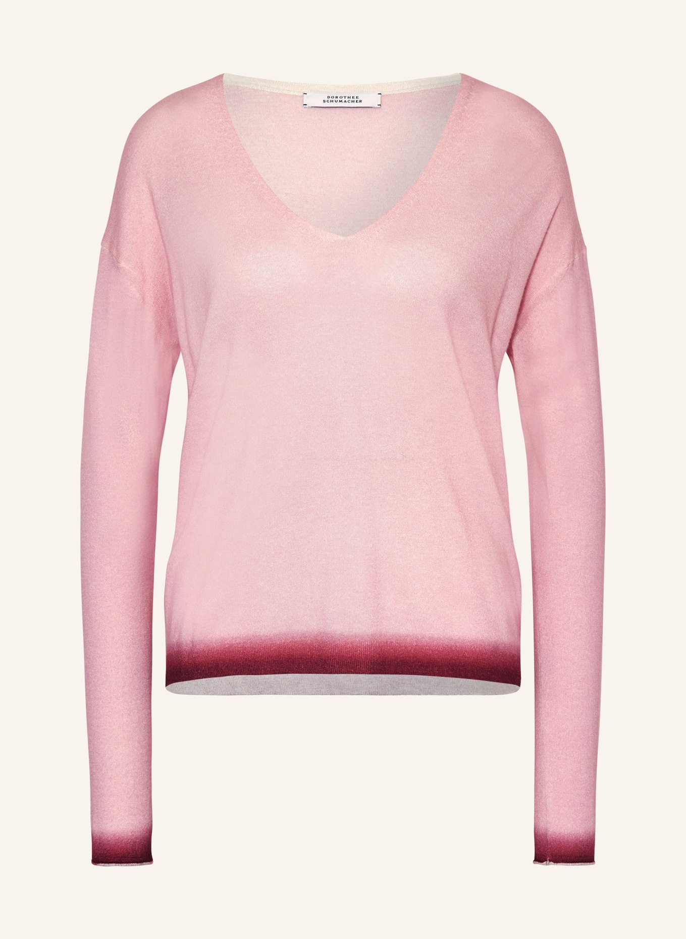DOROTHEE SCHUMACHER Sweater DELICATE STATEMENTS SWEATERS with cashmere, Color: NEON PINK (Image 1)