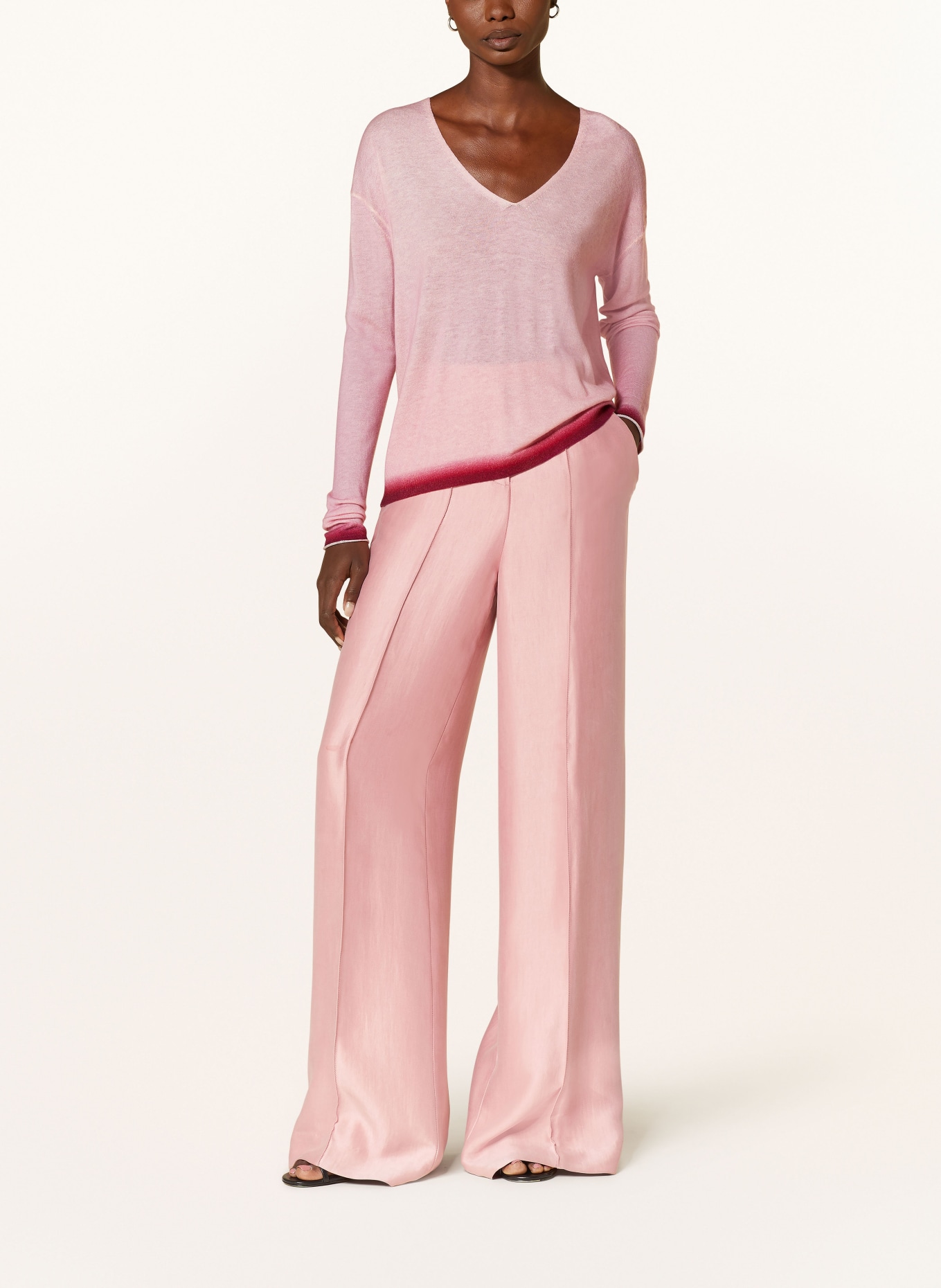 DOROTHEE SCHUMACHER Sweater DELICATE STATEMENTS SWEATERS with cashmere, Color: NEON PINK (Image 2)