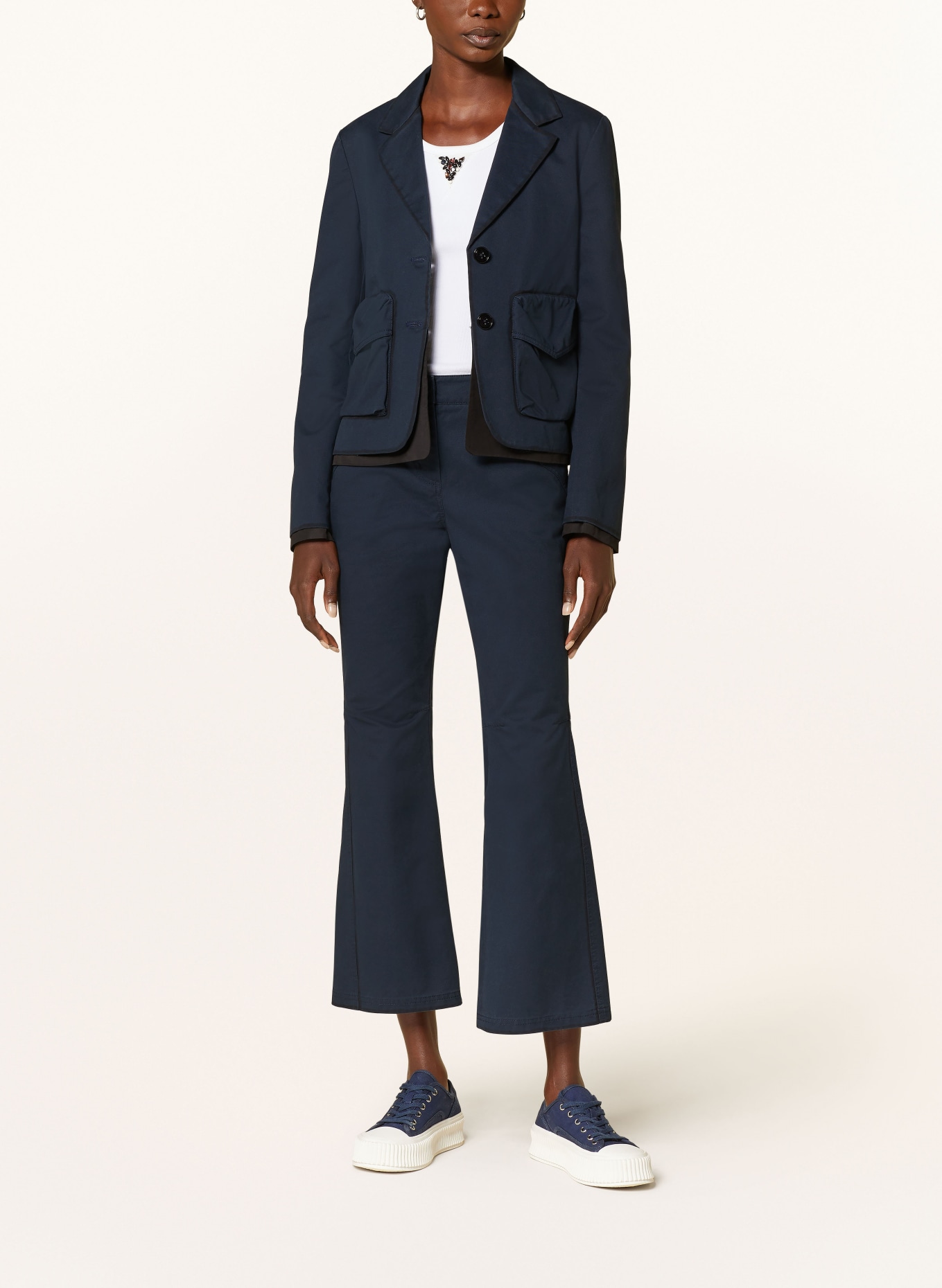 DOROTHEE SCHUMACHER 7/8 pants PERFECT MATCH PANTS: DARK BLUE