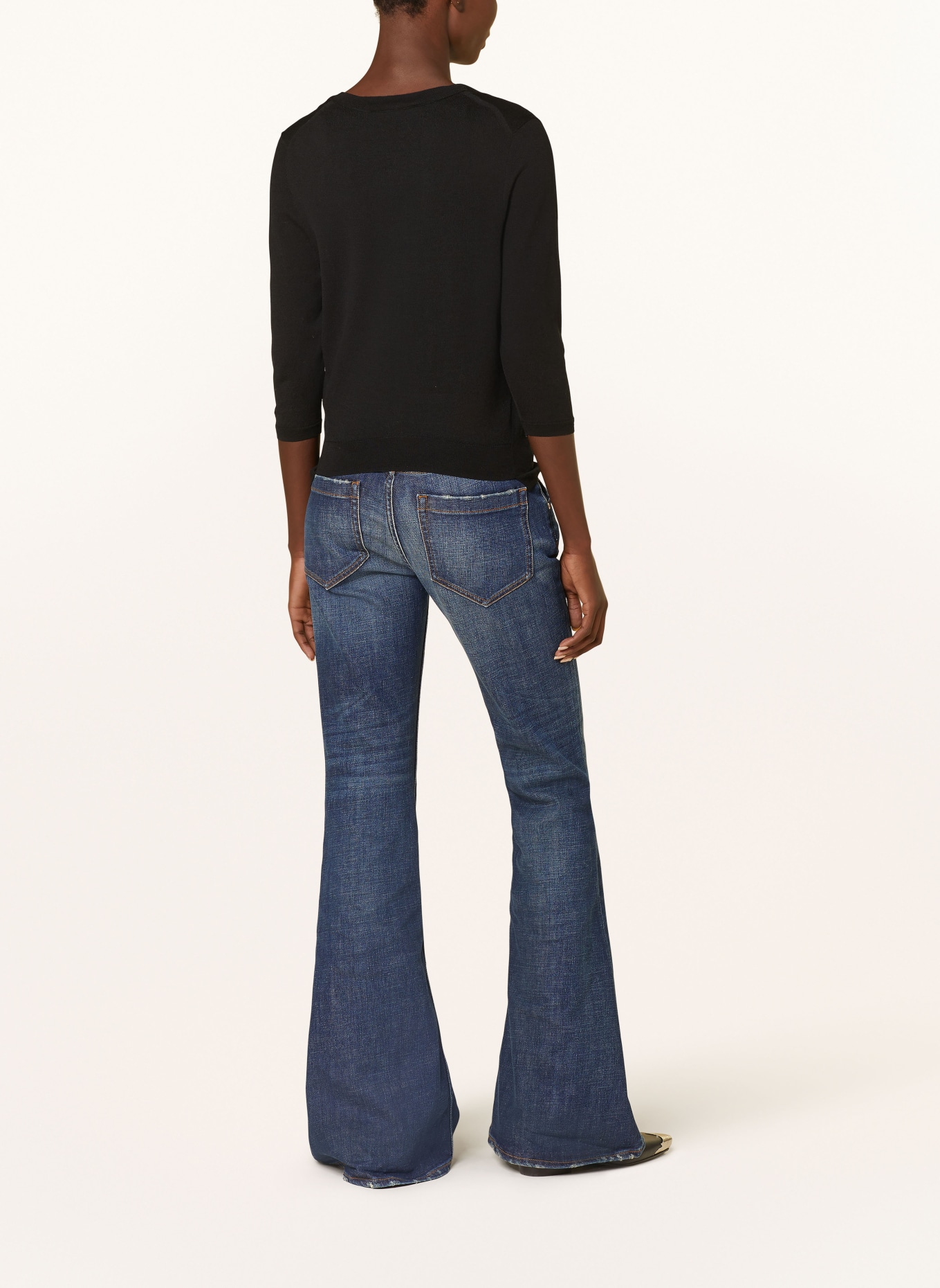 DOROTHEE SCHUMACHER Cardigan REFINED ESSENTIAL CARDIGAN with 3/4 sleeves, Color: BLACK (Image 3)