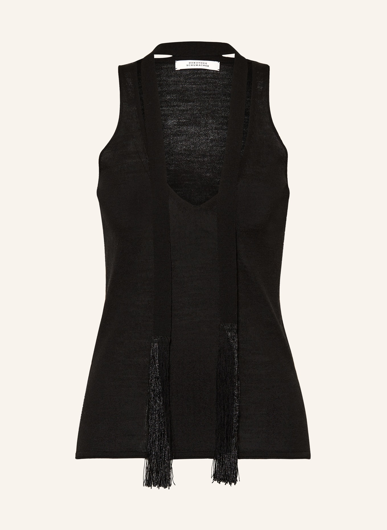 DOROTHEE SCHUMACHER Knit top REFINED ESSENTIALS TOP, Color: BLACK (Image 1)