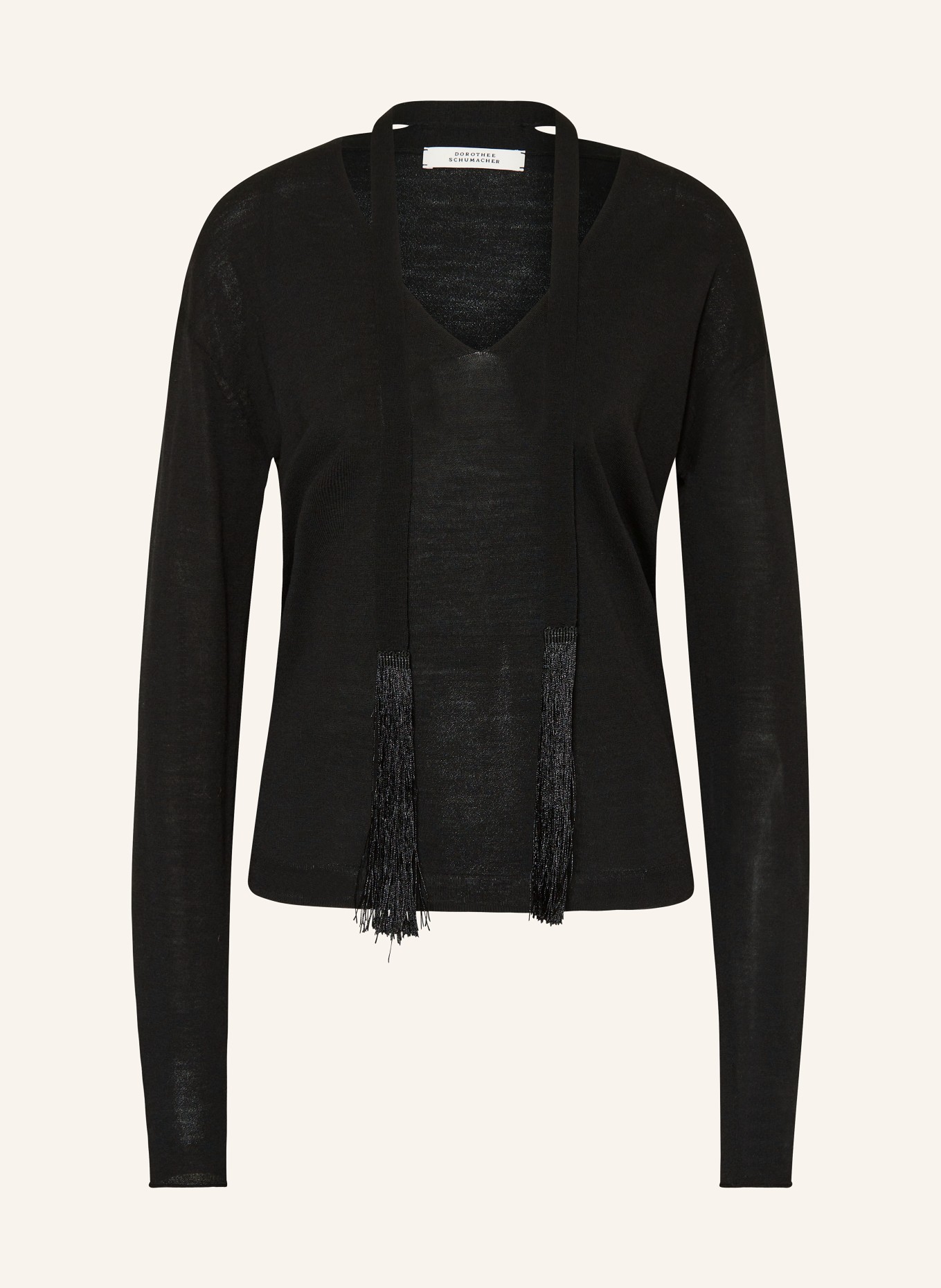 DOROTHEE SCHUMACHER Sweater REFINED ESSENTIALS PULLOVER, Color: BLACK (Image 1)