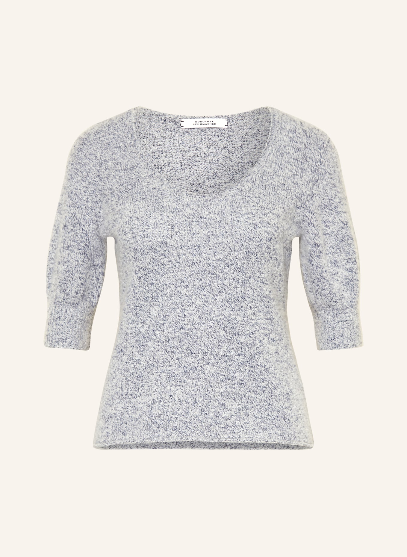 DOROTHEE SCHUMACHER Knit shirt LUXURY DELIGHT SWEATERS with cashmere, Color: BLUE GRAY (Image 1)