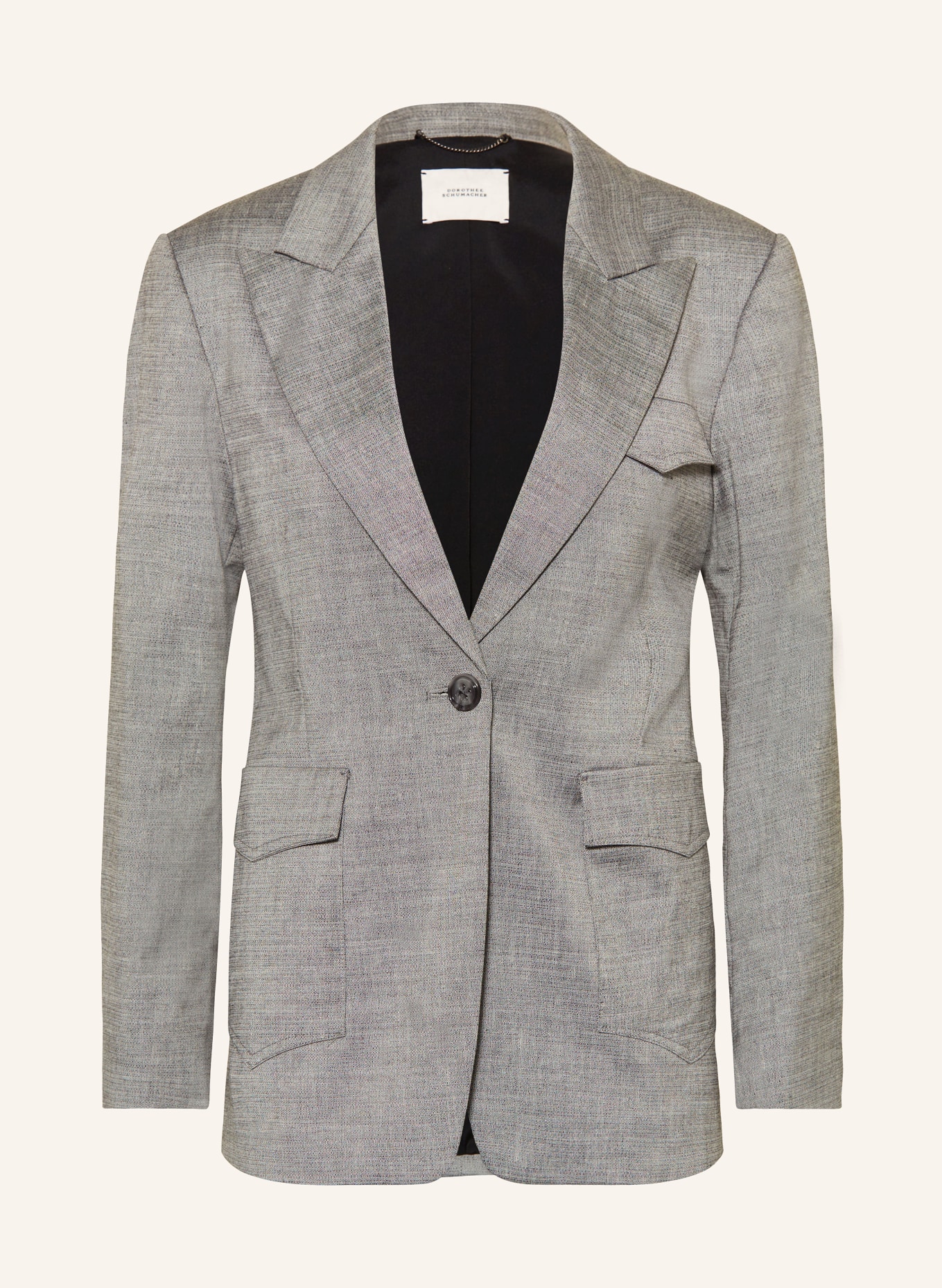 DOROTHEE SCHUMACHER Blazer NEW AMBITIONS JACKET, Farbe: GRAU (Bild 1)