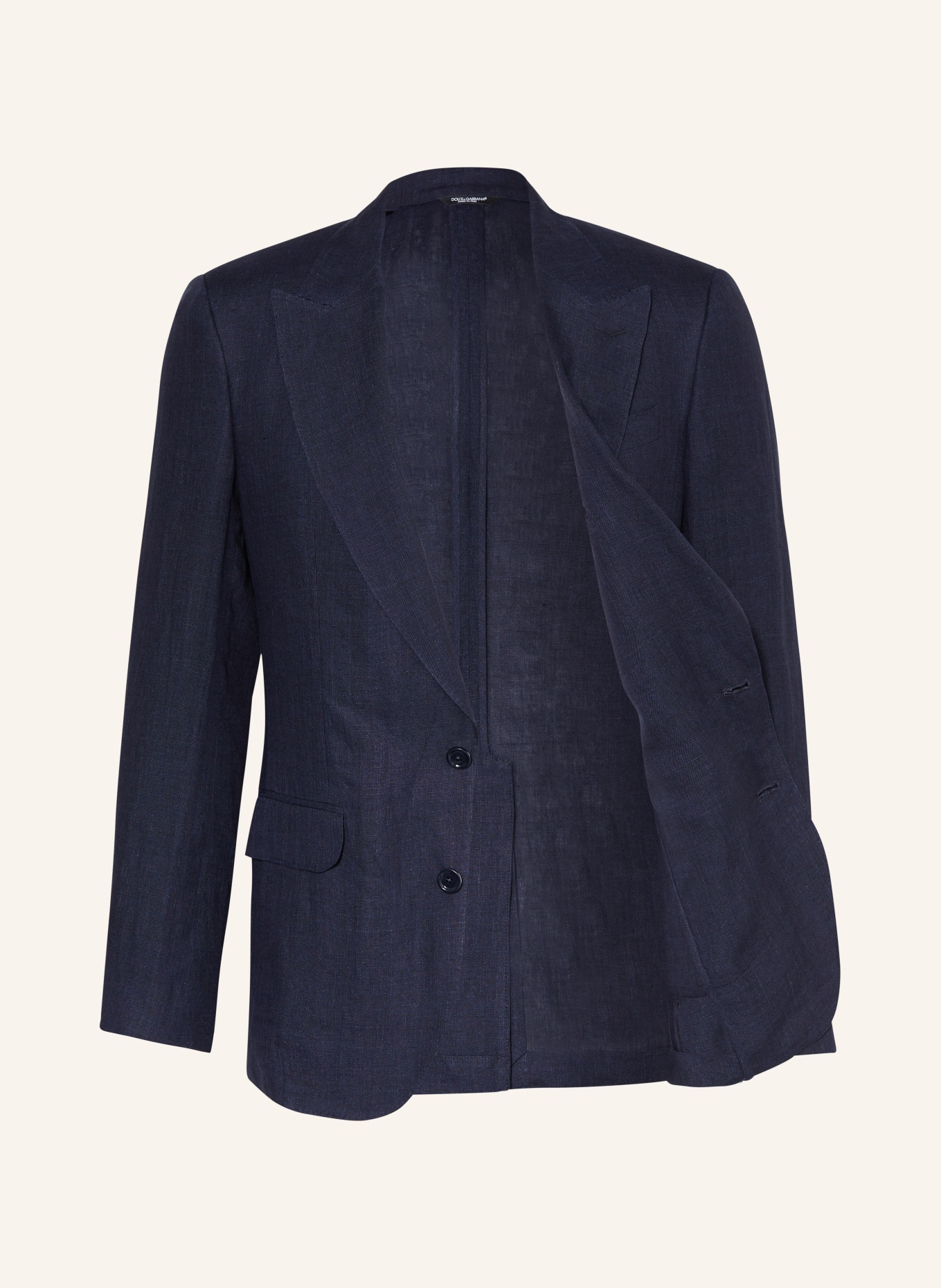 DOLCE & GABBANA Linen blazer slim fit, Color: S8280 MELANGE AZZURRI-BLU (Image 4)