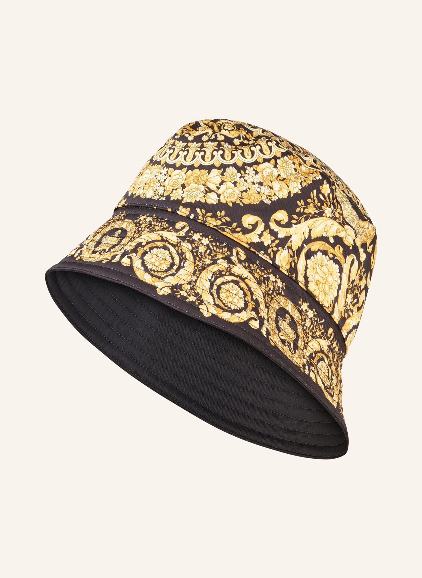 VERSACE Oboustranný klobouk Bucket Hat, Barva: ČERNÁ/ BÍLÁ (Obrázek 4)