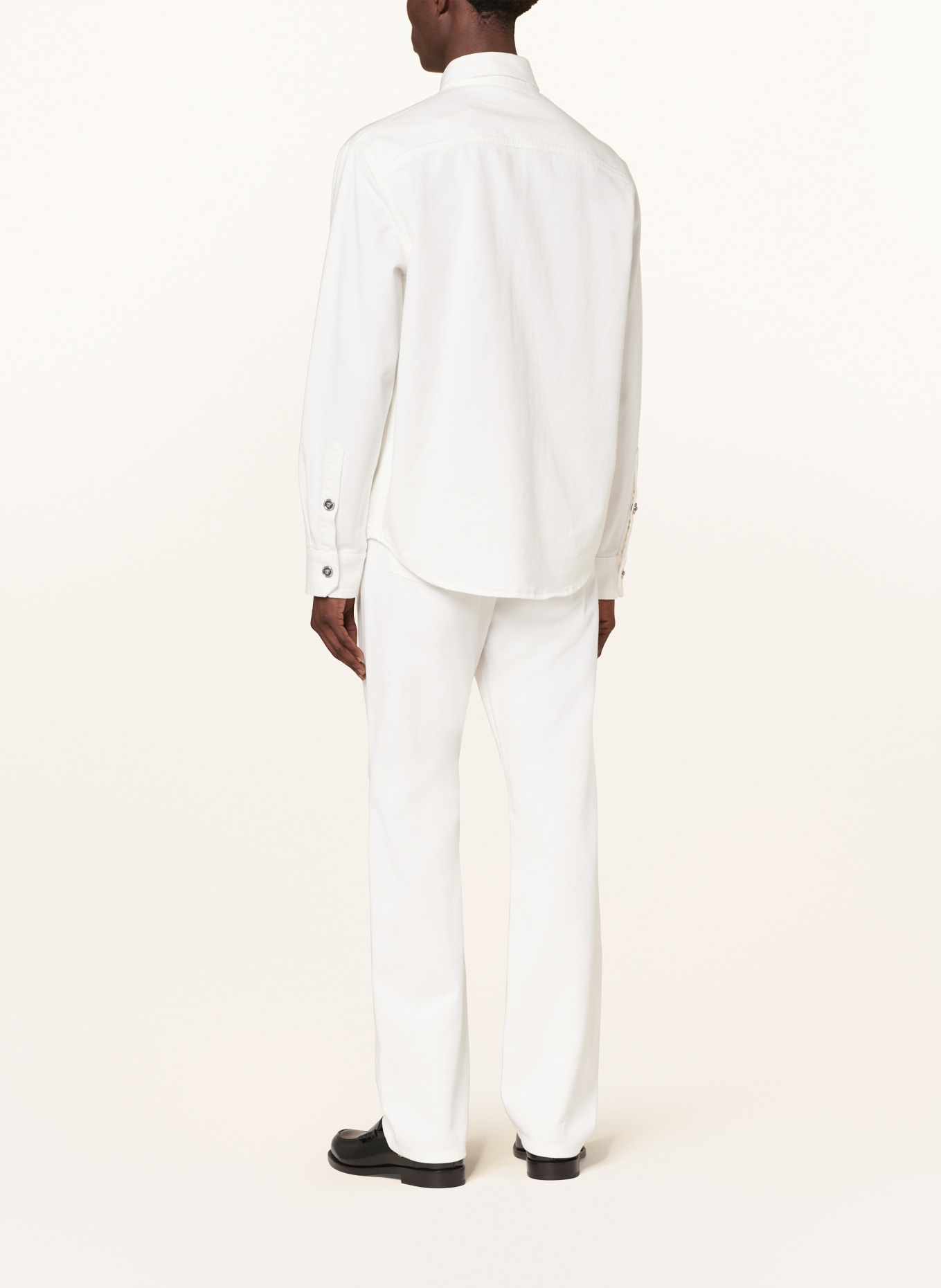 VERSACE Denim shirt, Color: WHITE (Image 3)