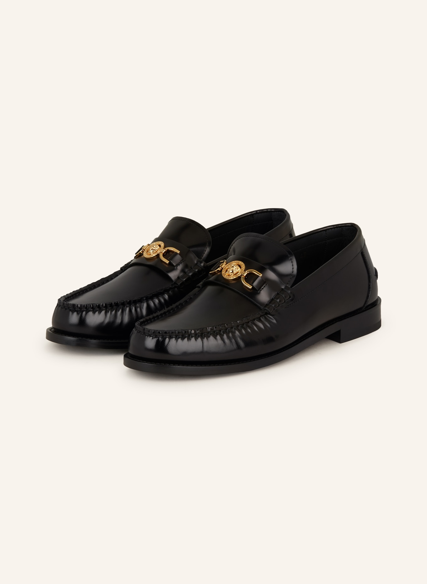 VERSACE Loafers MEDUSA, Color: BLACK (Image 1)