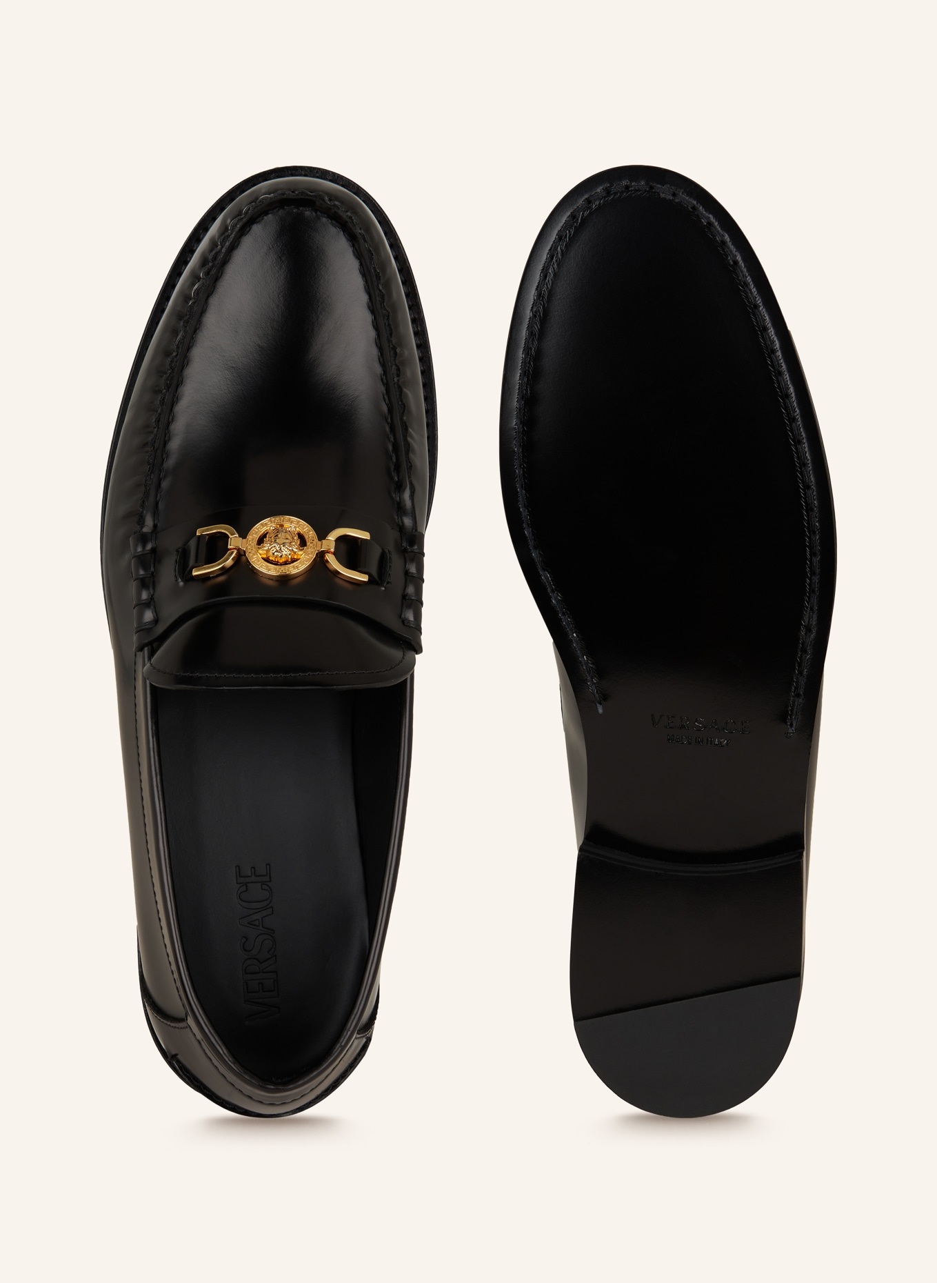 VERSACE Loafers MEDUSA, Color: BLACK (Image 5)